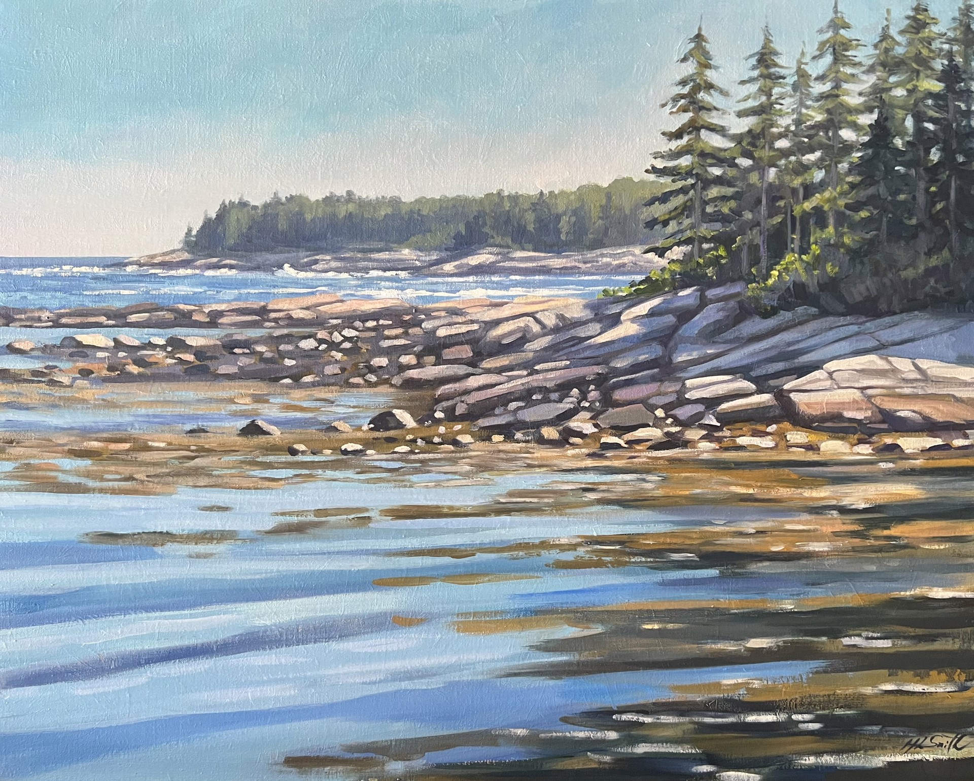 Afternoon Light at Schoodic Point by Holly L. Smith