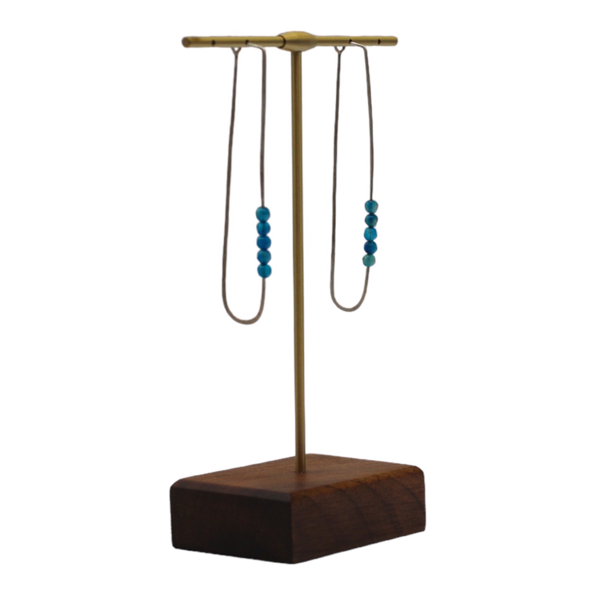 Blue Agate Drop Earrings by Sadee Crum