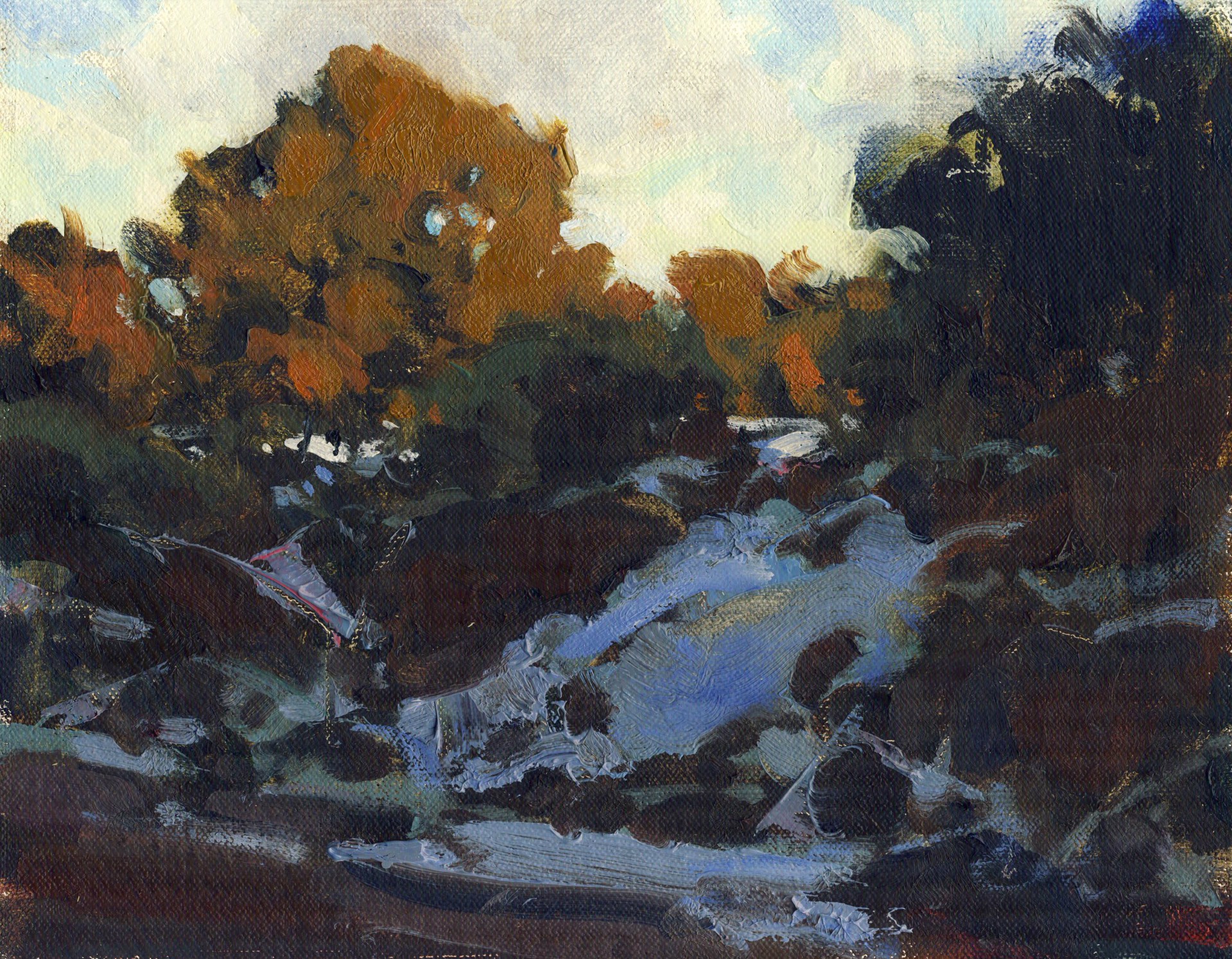 Winter Arroyo, Santa Fe by Bill Gallen