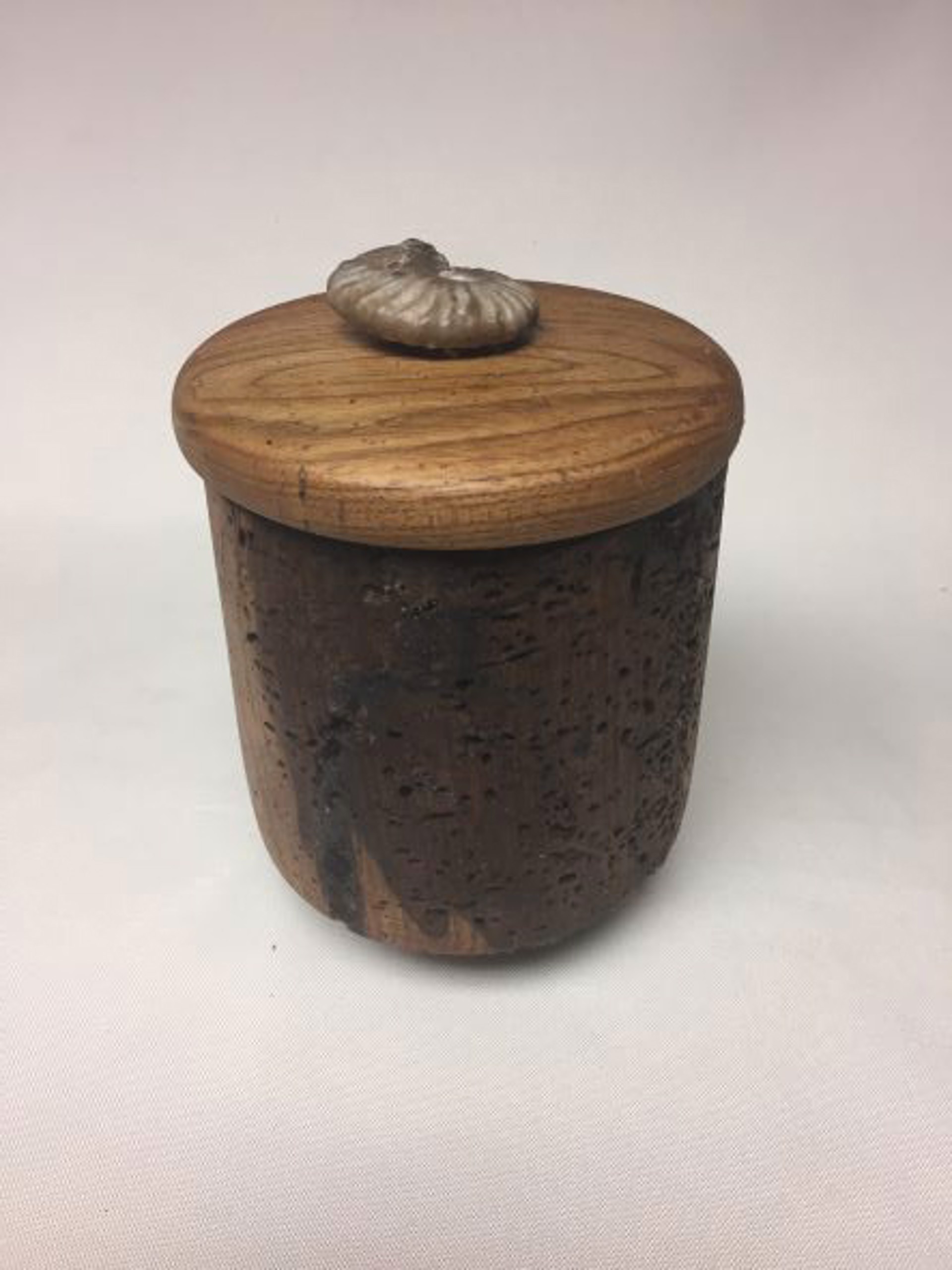 Turned Wood Jar W/Lid 21-105 by Rick Squires
