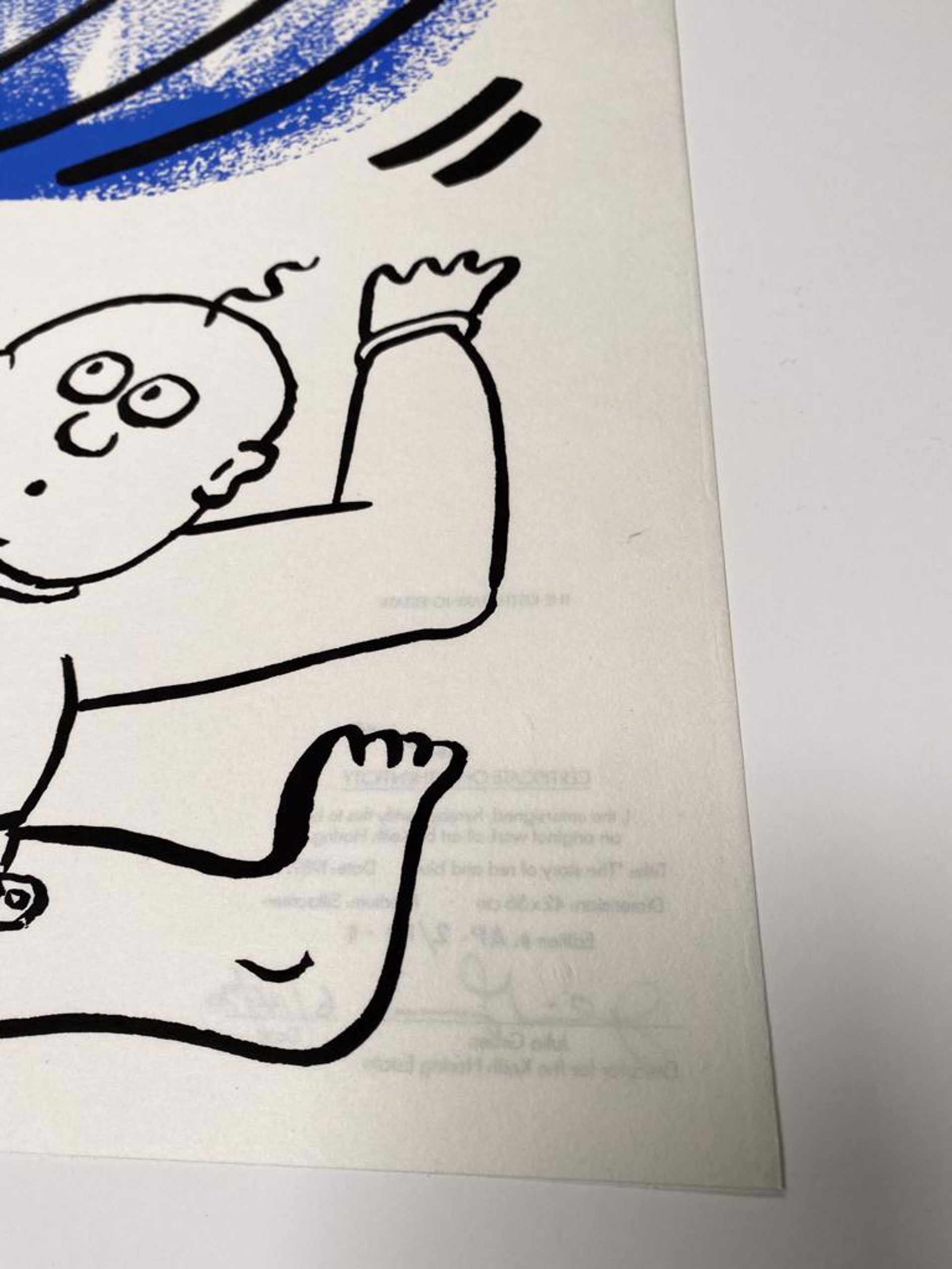The Story of Red and Blue #2 by Keith Haring