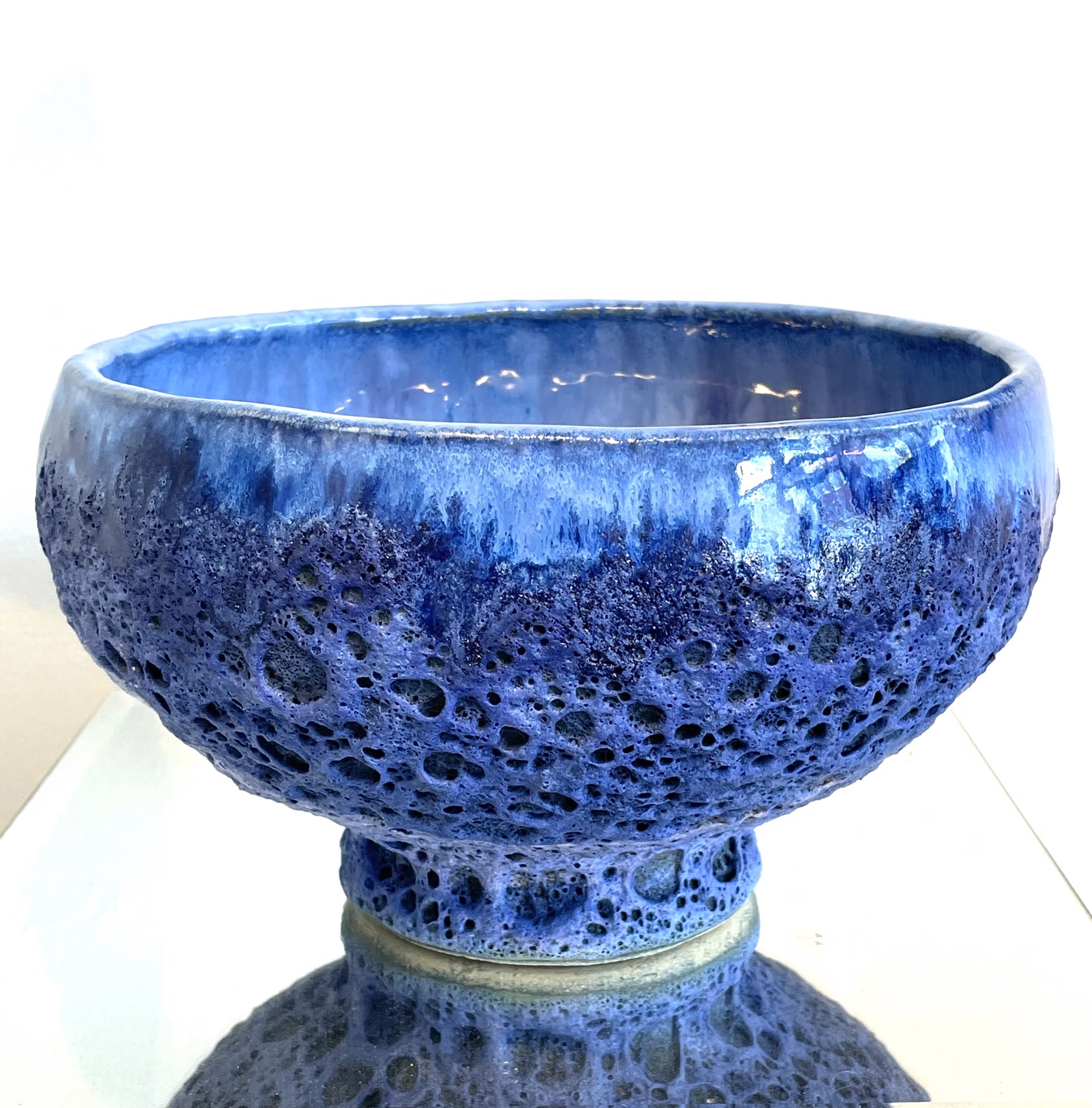 Medium Cobalt Blue Bowl MB23-05 by Marty Biernbaum