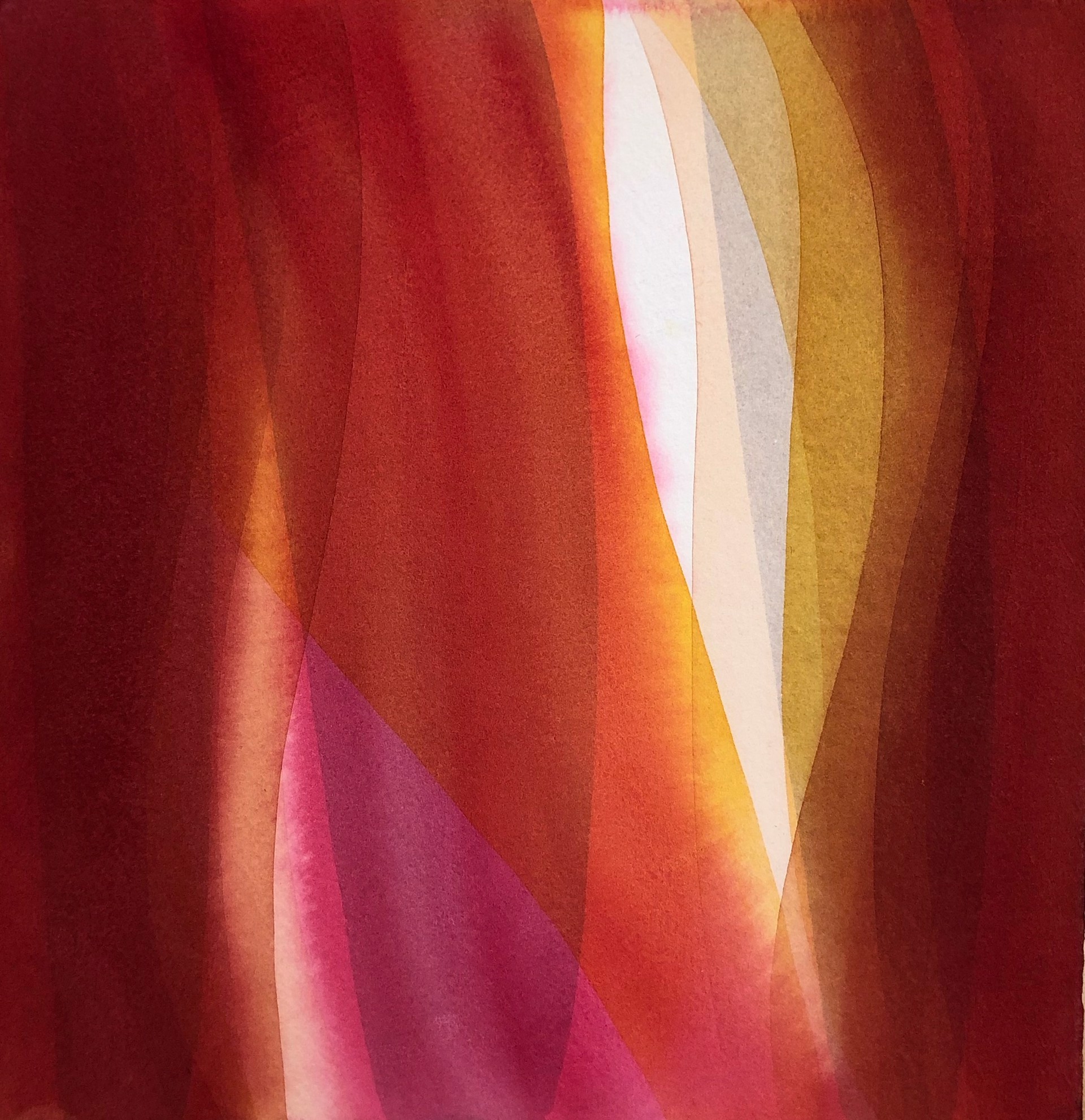 Untitled (Red Waves) by Jan Heaton