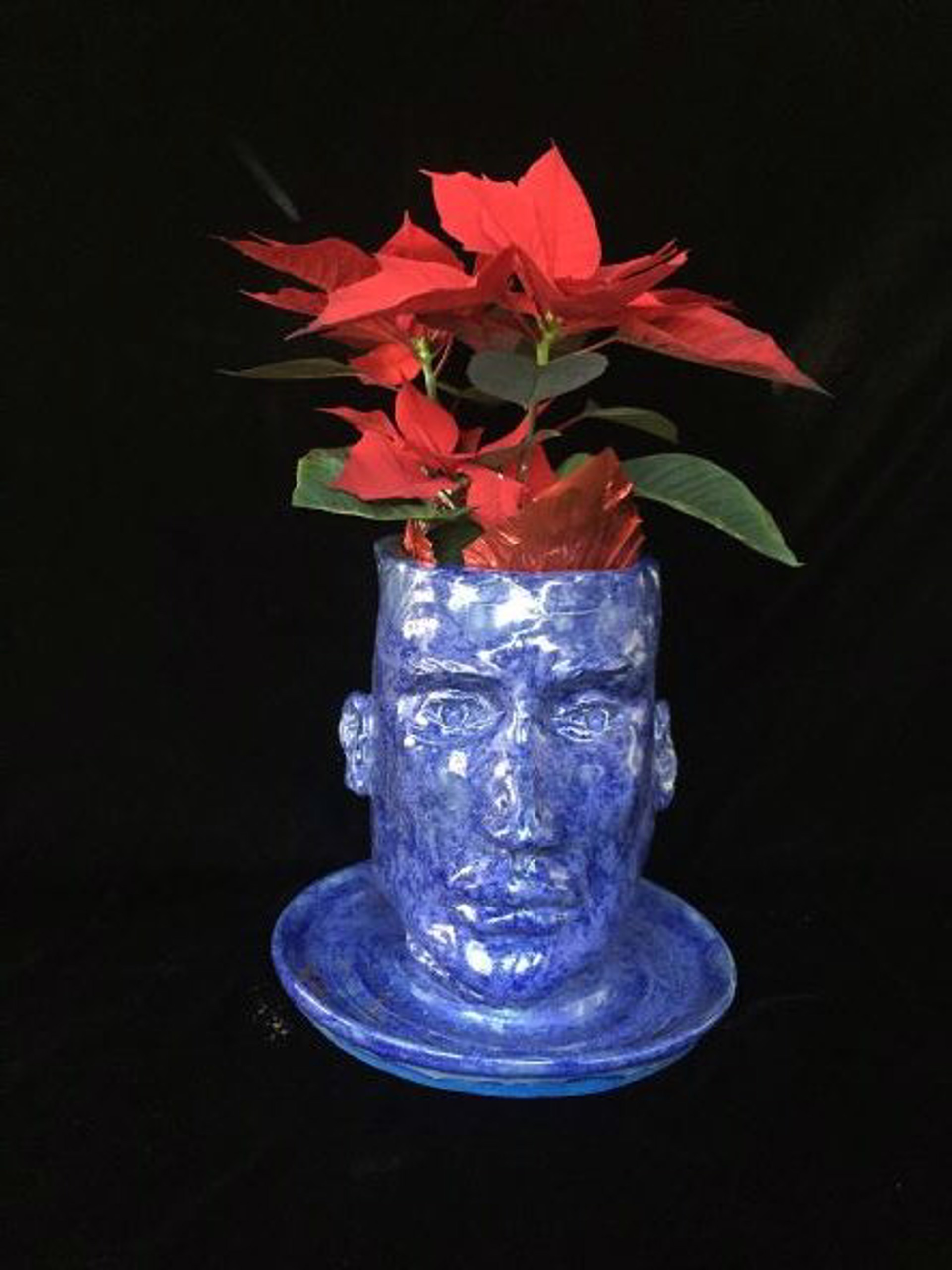 Cobalt Blue Planter Head by Michael Hagan