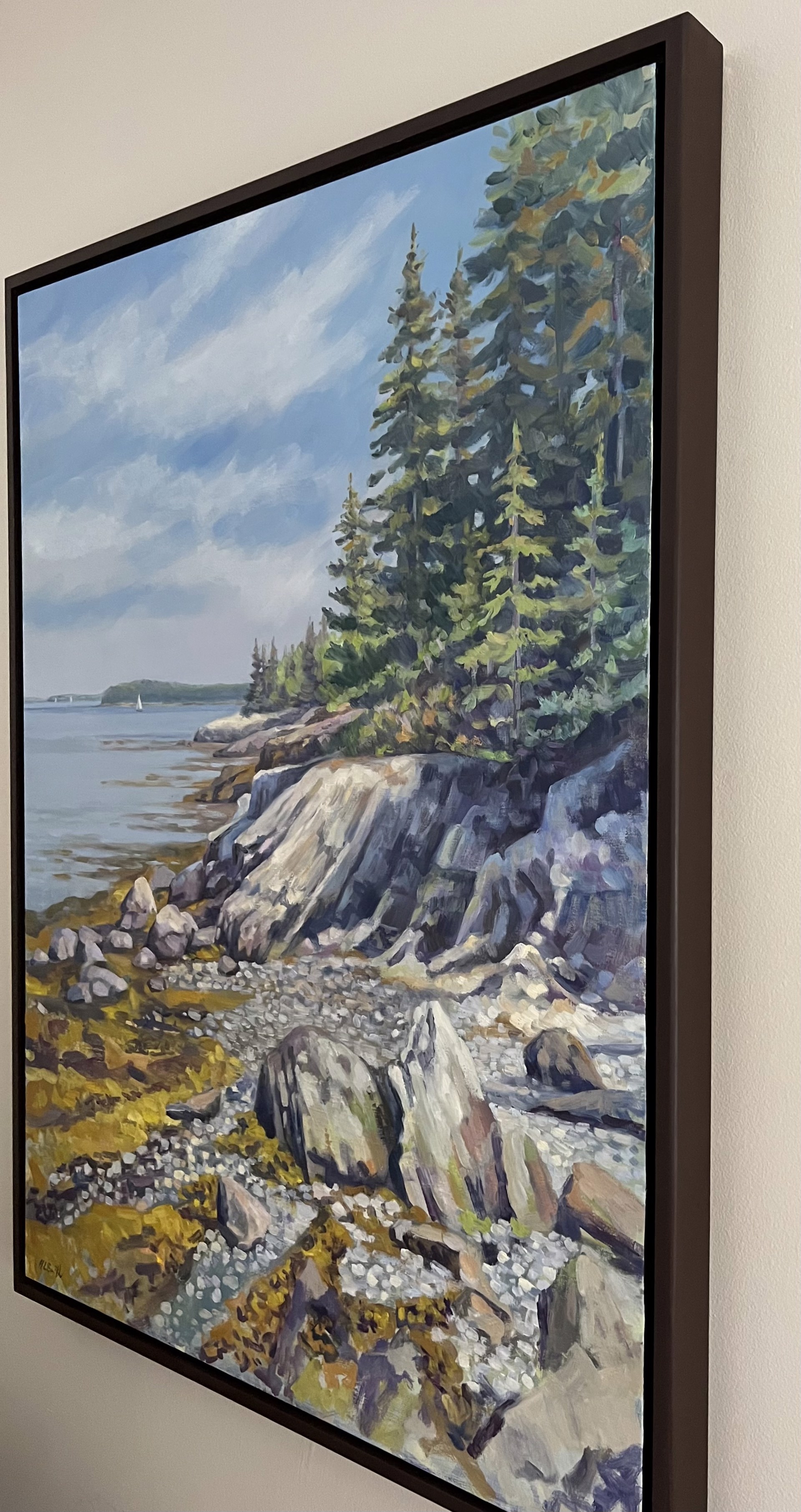 Rocky Shores at Eagle Island by Holly L. Smith