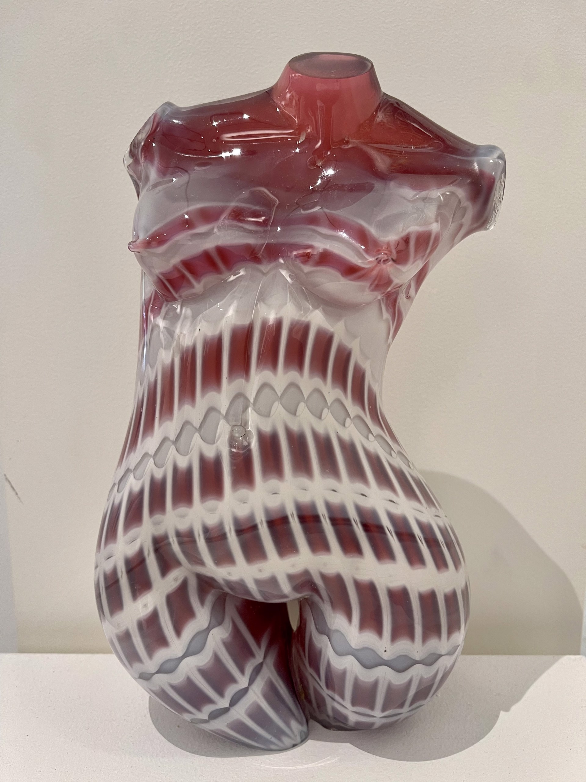 Pink Patterned Female Torso by Patrick Wong