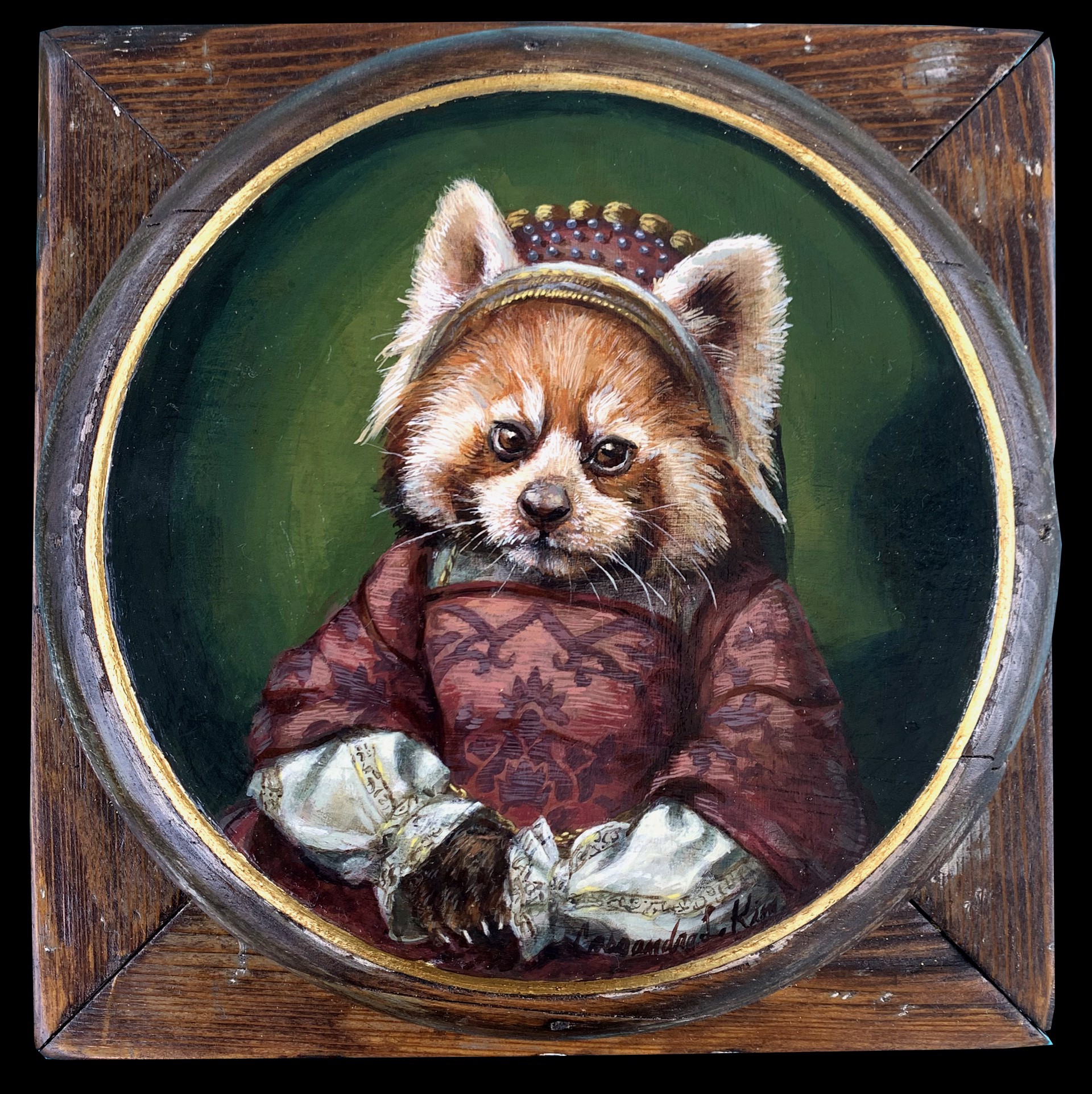 Portrait of a Young Red Panda by Cassandra Kim