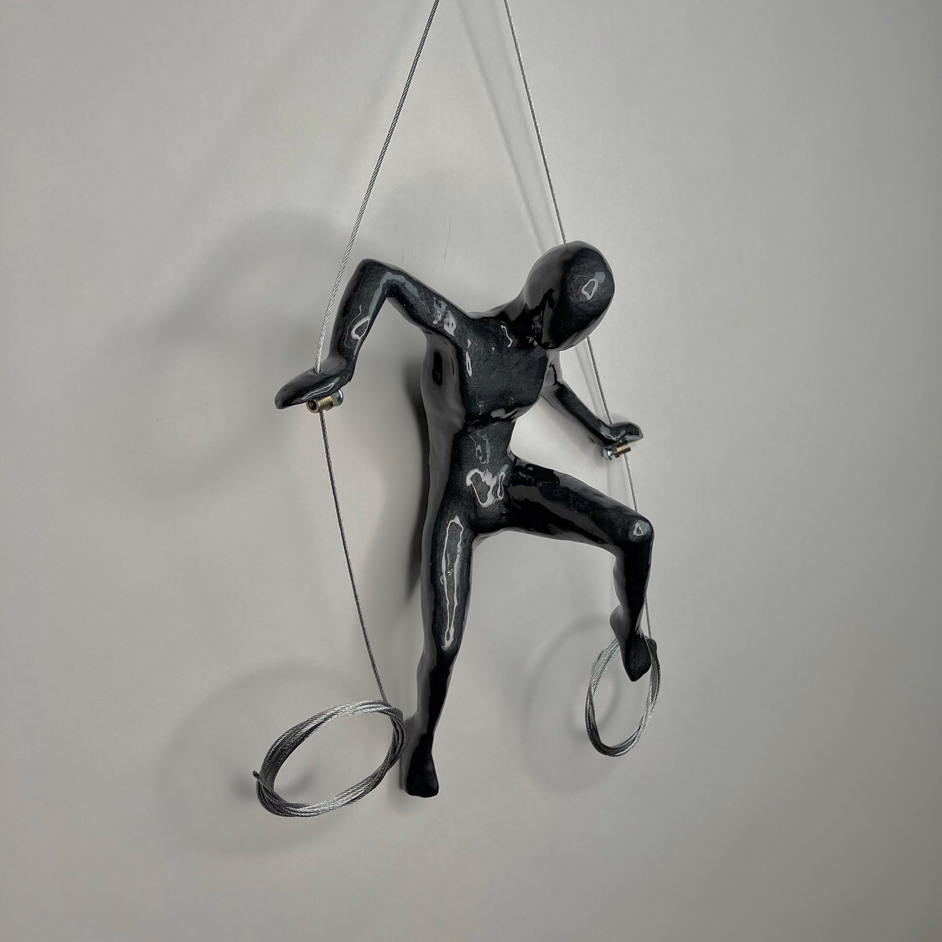 Male Climber 20-J ~ Position 20 in color Pewter by Ancizar Marin