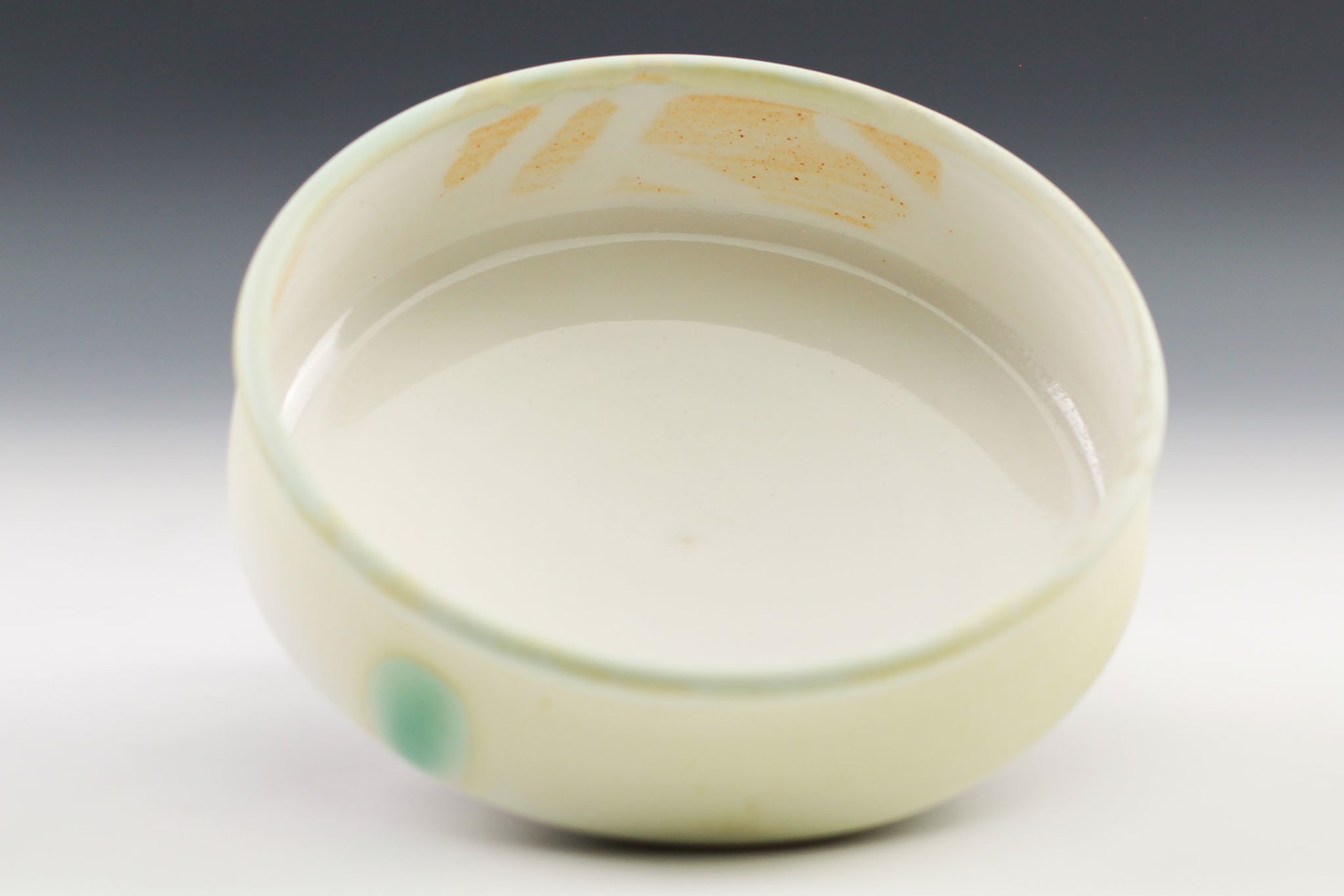 White Shallow Bowl by Charlie Olson