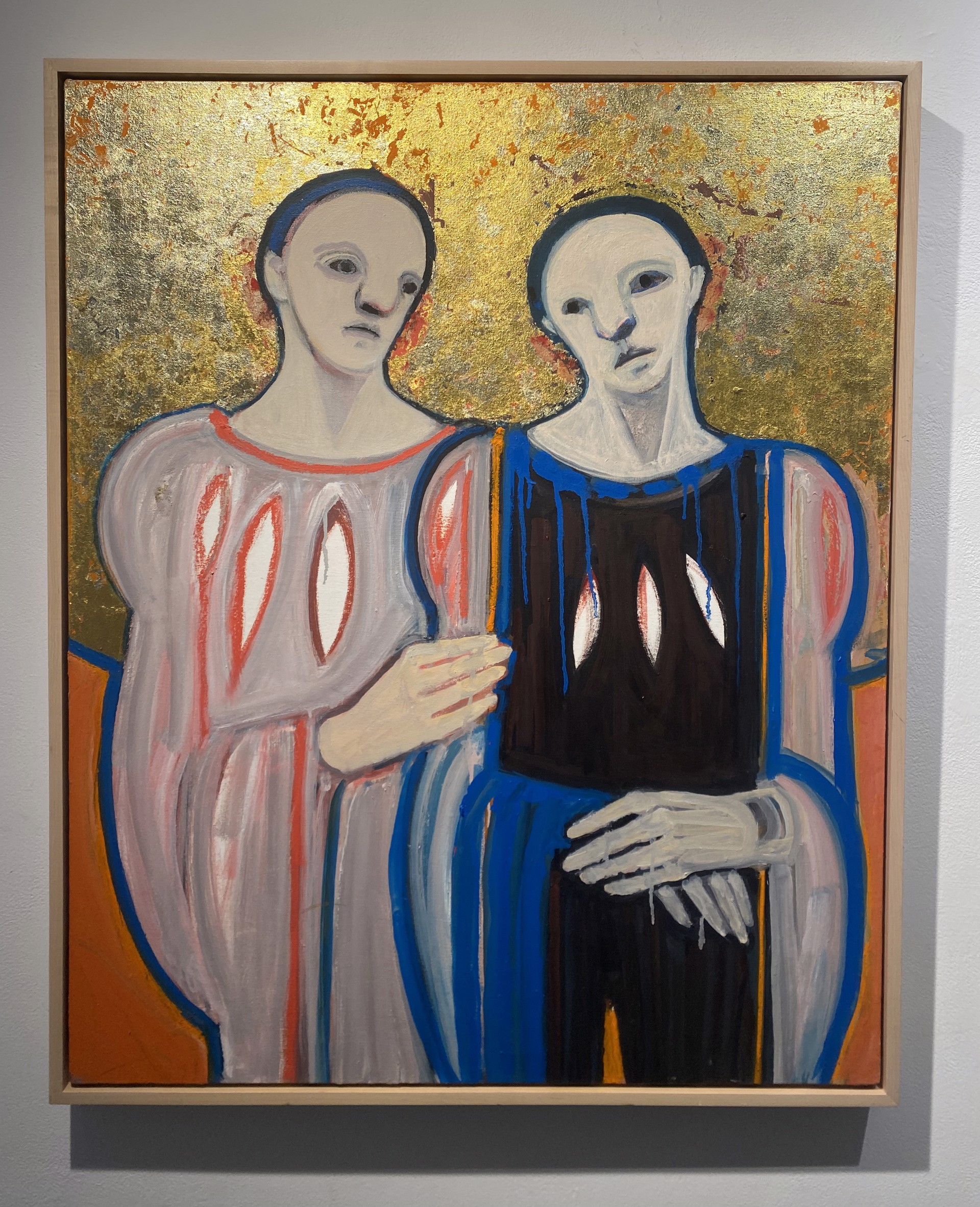 Two women on Orange by Selina Trieff
