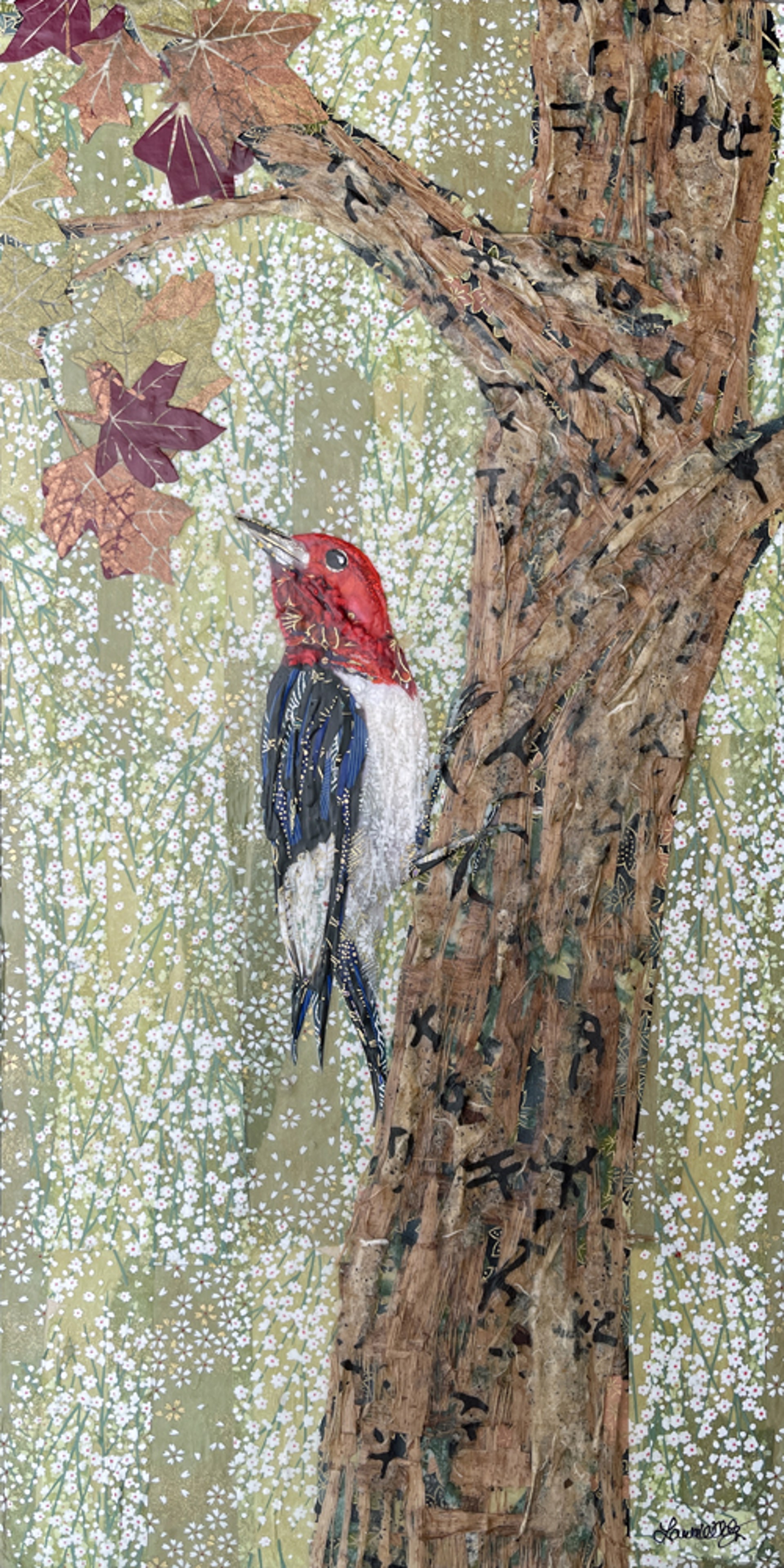 Red-headed Woodpecker - SOLD! by Laura Adams