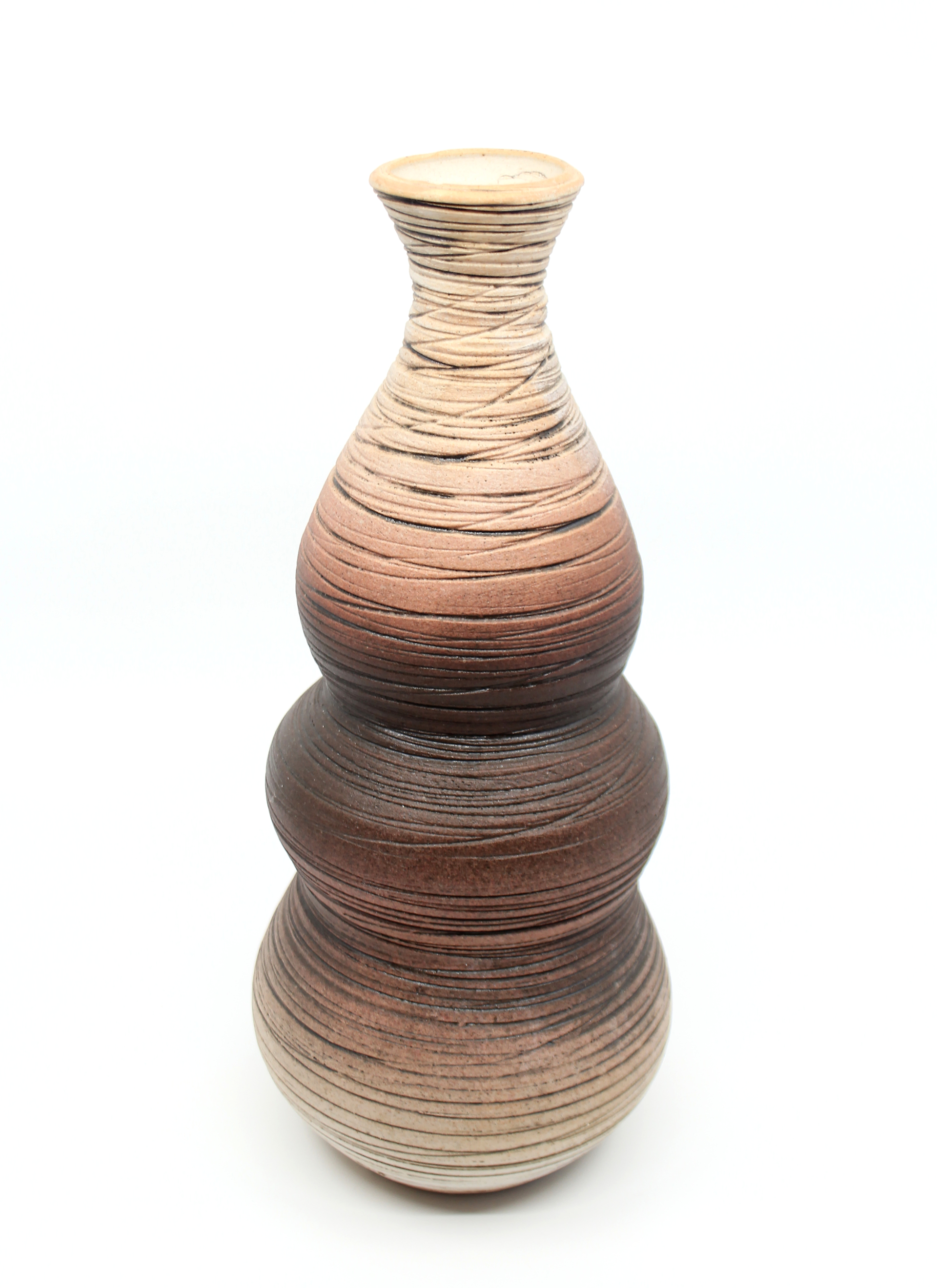 Brown/White Gradient Vase III by Heather Bradley
