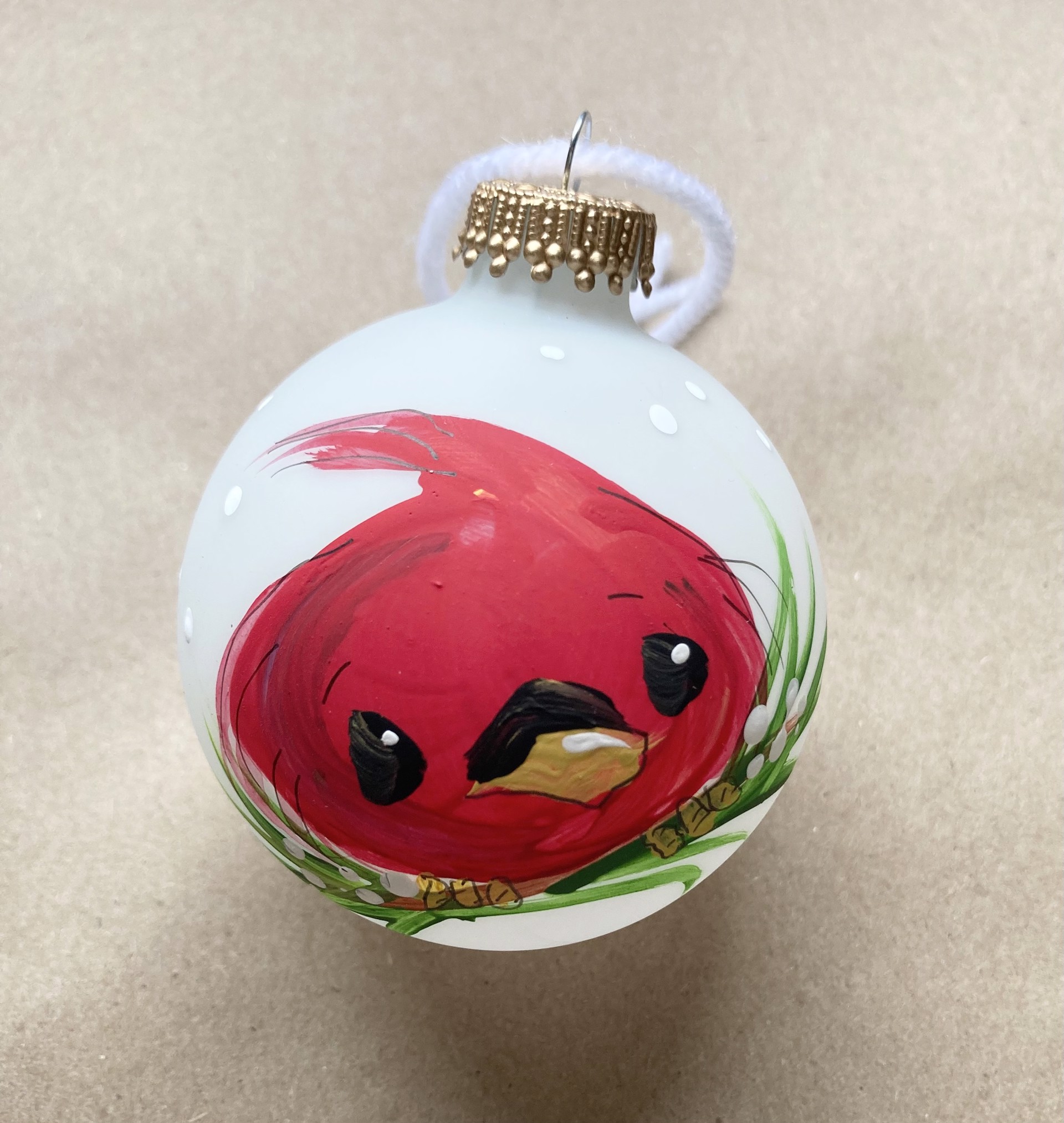 Hand Painted Pig Ornament by Terri Einer