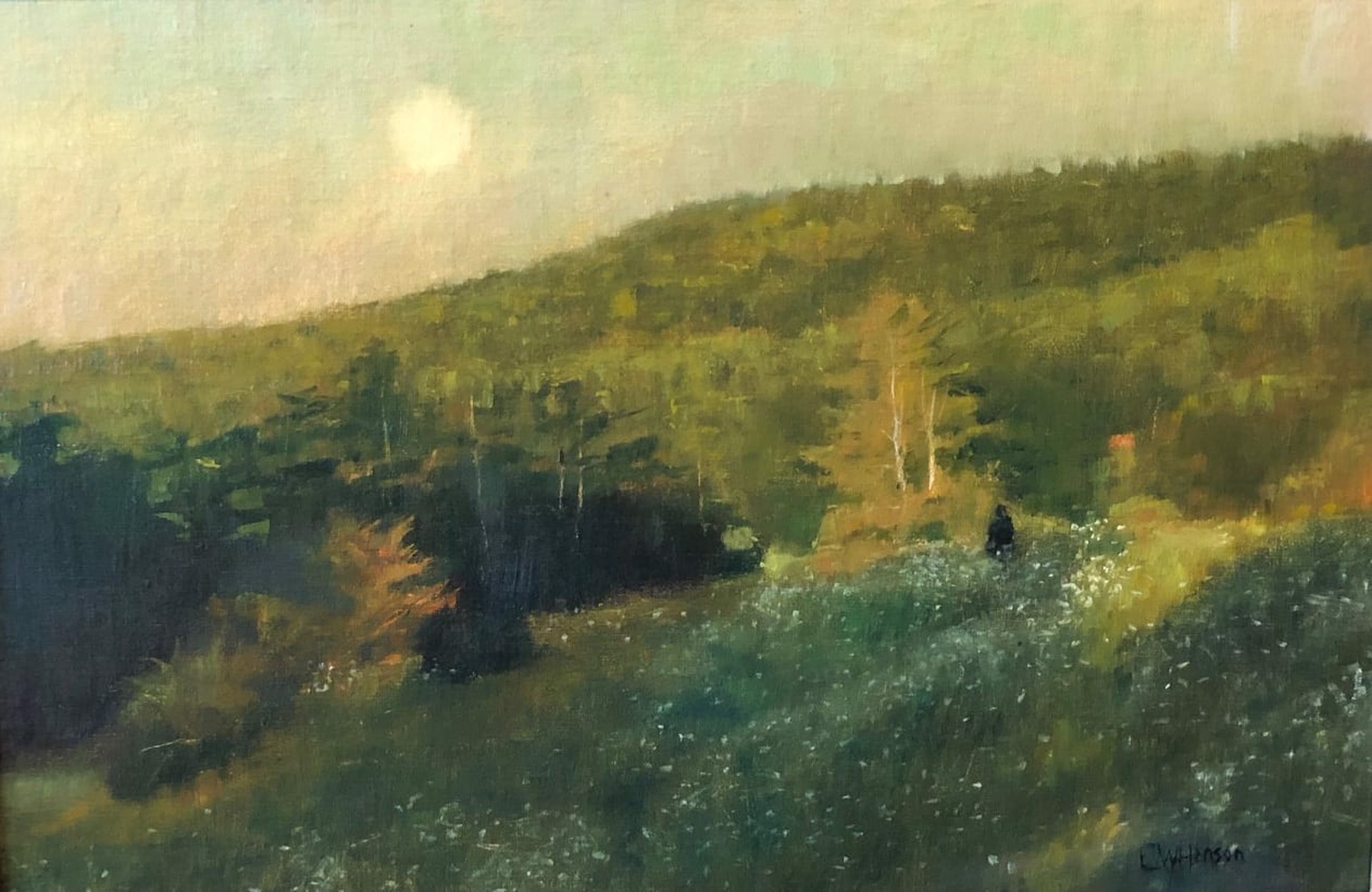Early Morning, Setting Moon, Rising Sun by Curtis Hanson