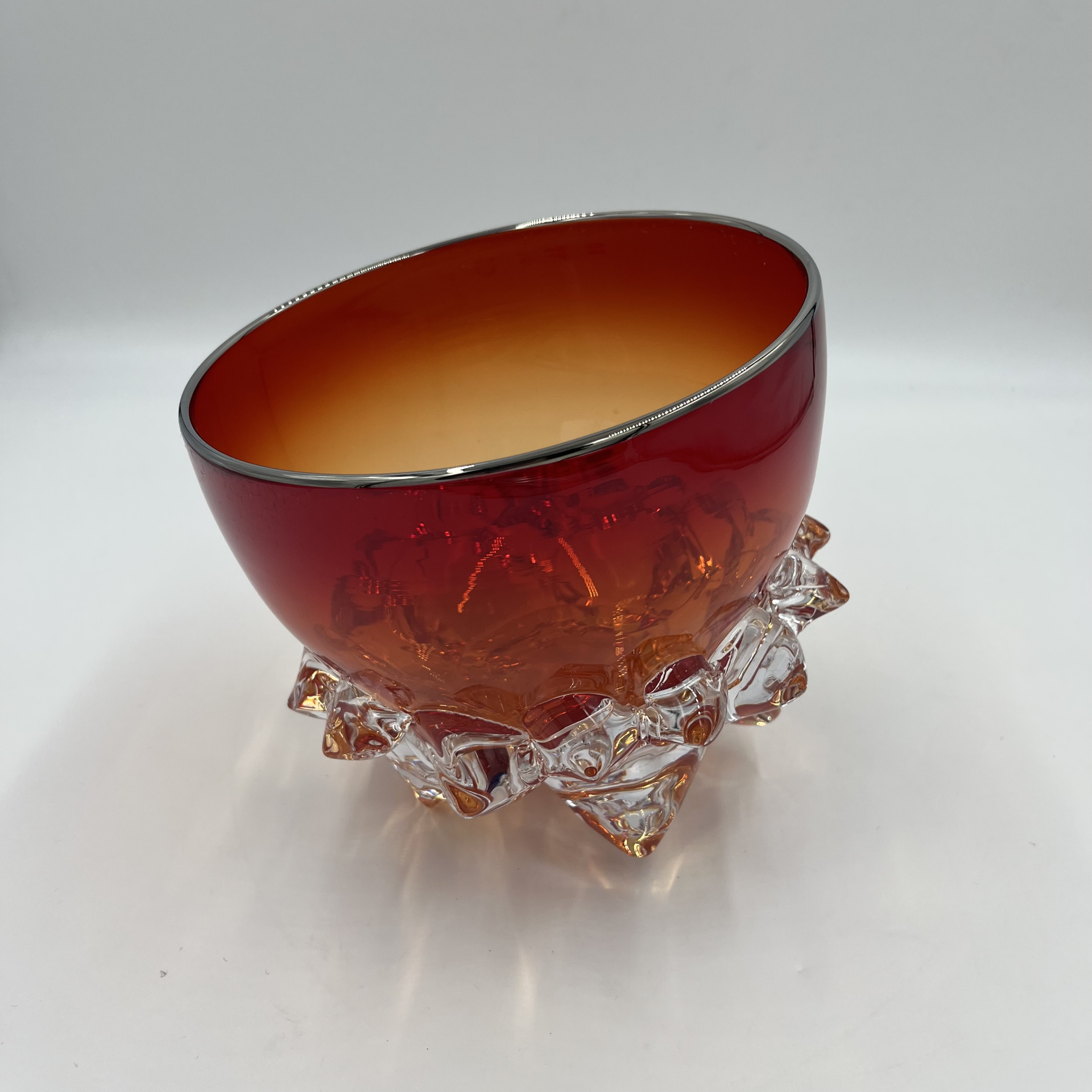 Cherry Red Thorn Vessel by Andrew Madvin