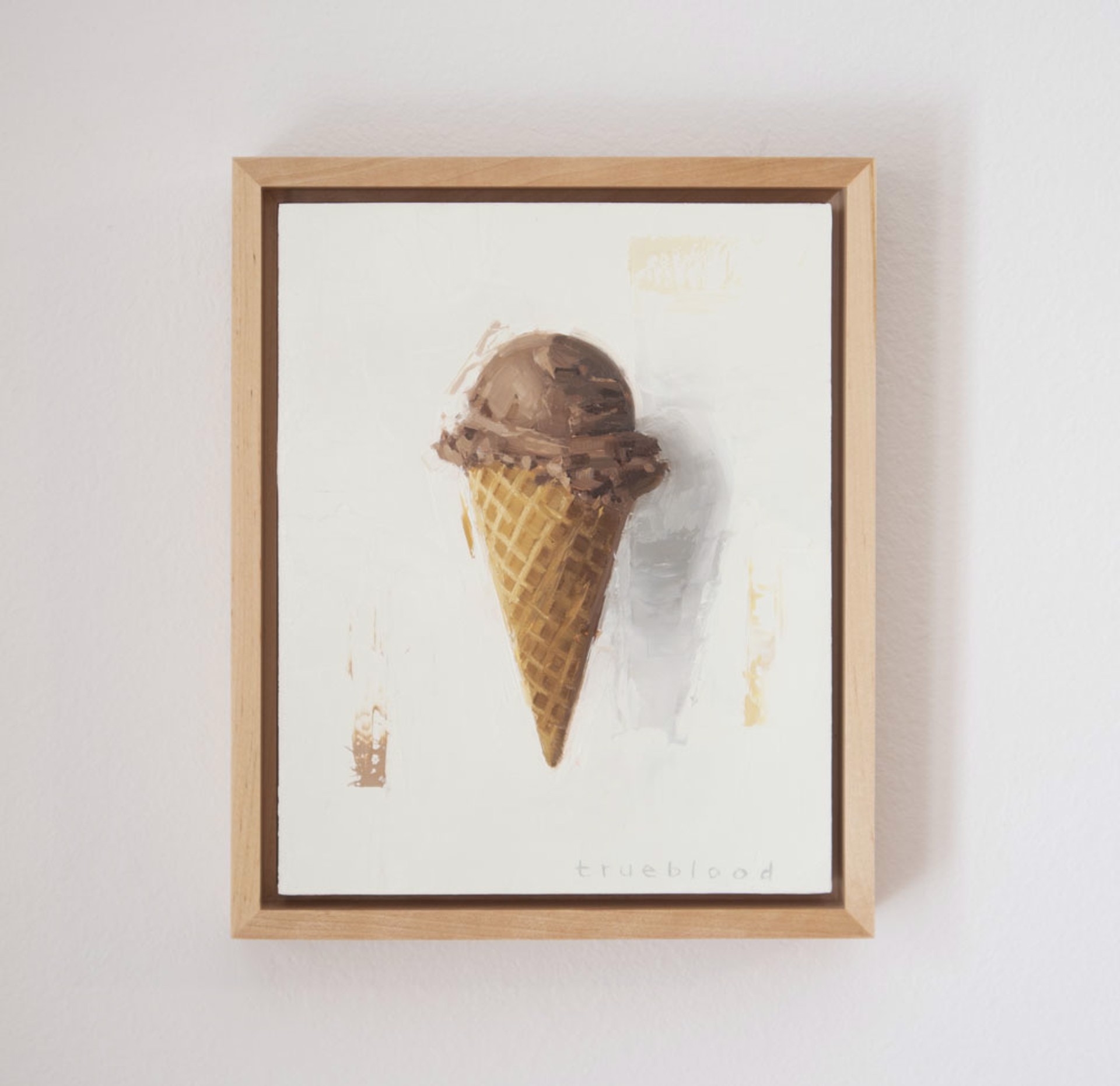 Chocolate Ice Cream Cone by Megan Trueblood