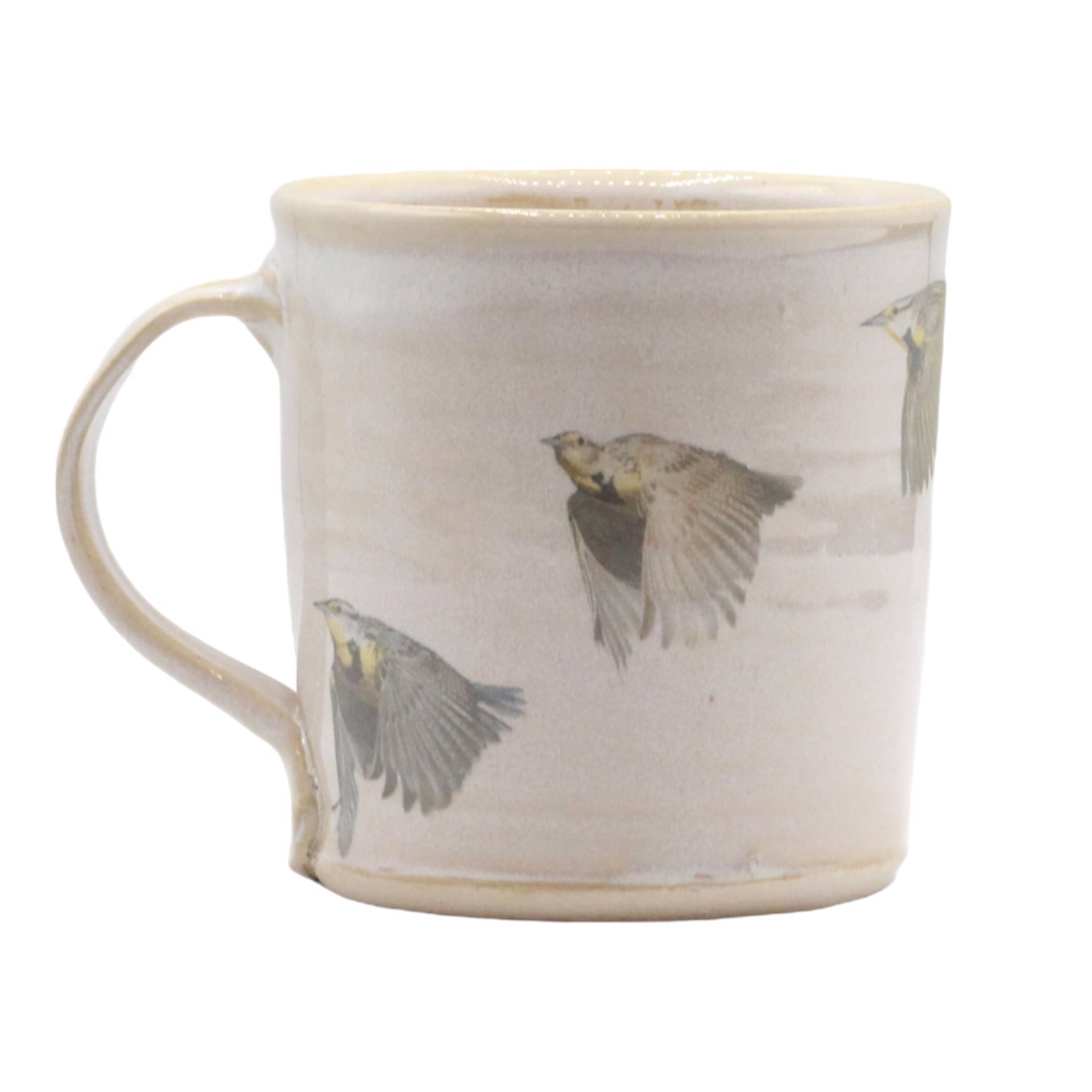 Meadowlark in Flight Mug by Stephen Mullins