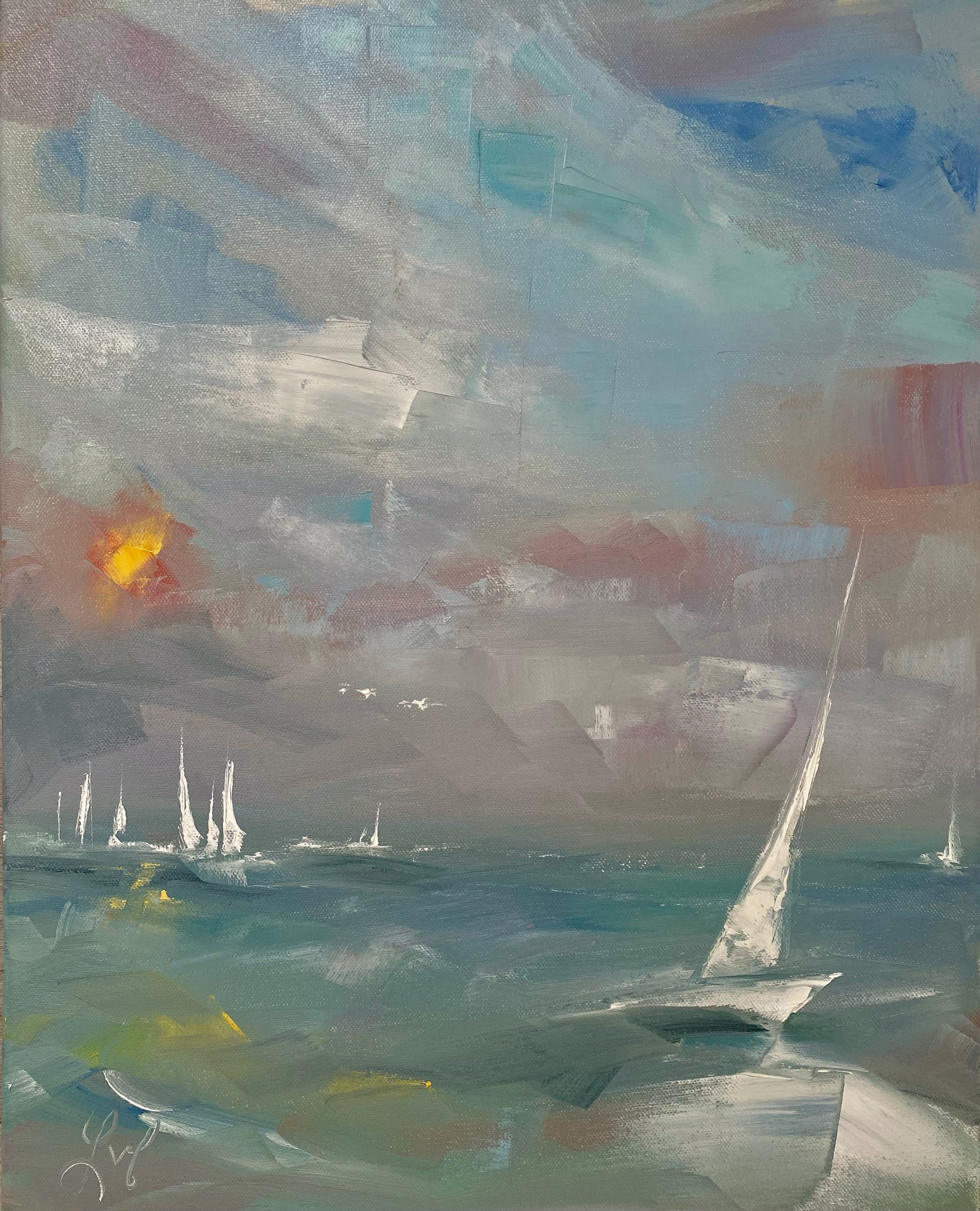 Morning Sail by Leigh Ann Van Fossan