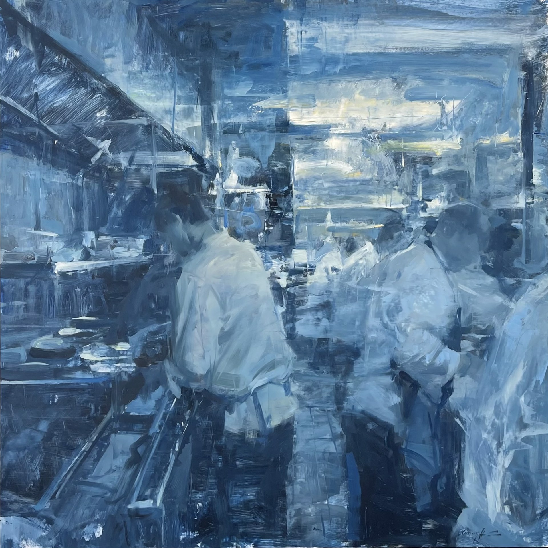 Blue Kitchen by Quang Ho