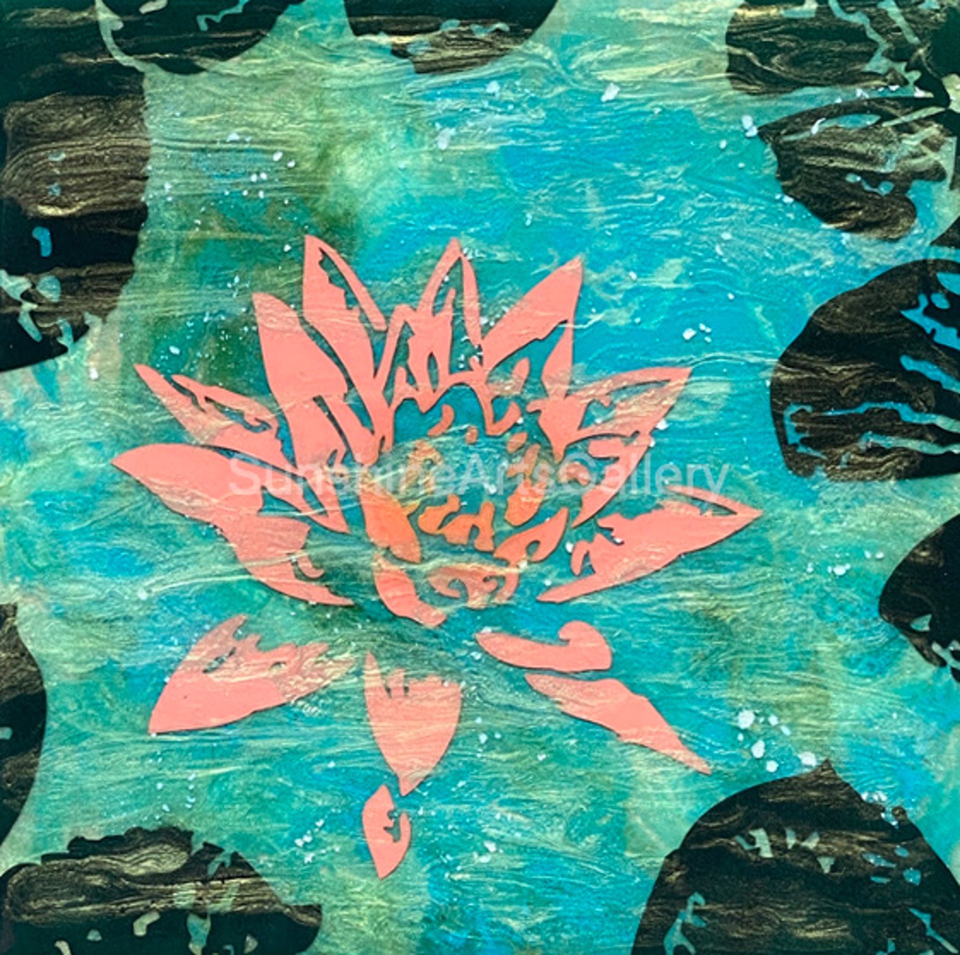 Coral Water Lily by Pati O'Neal