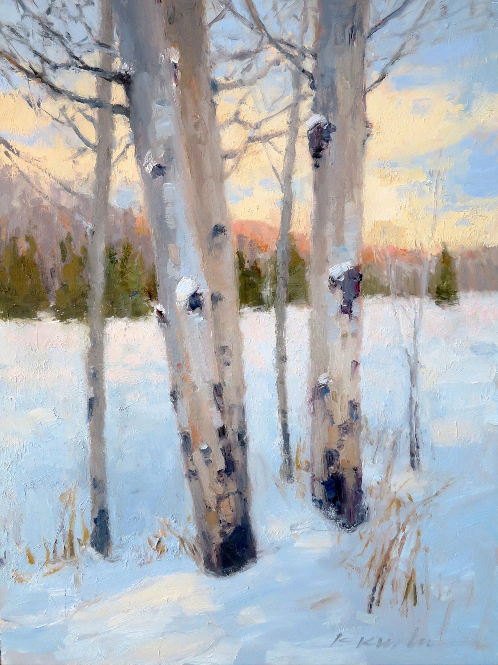 Winter Sundown by Kate Kiesler
