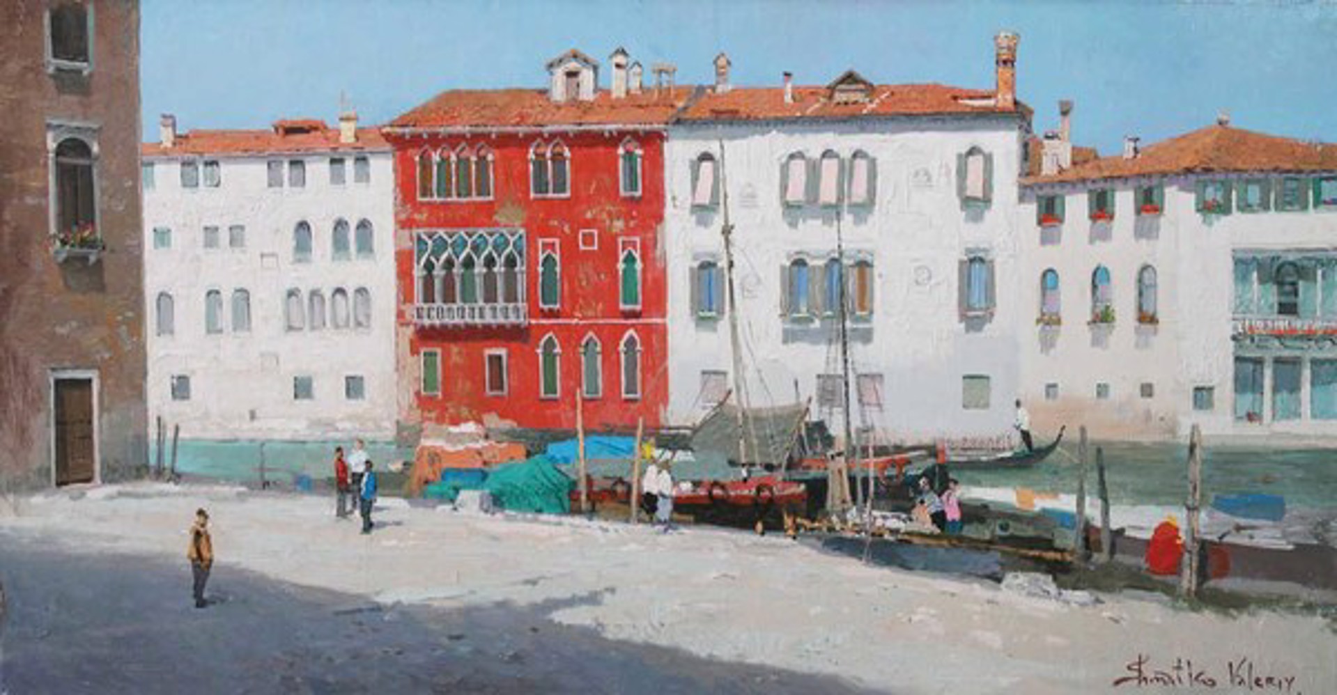 Venetian Red House by Valery Shmatko