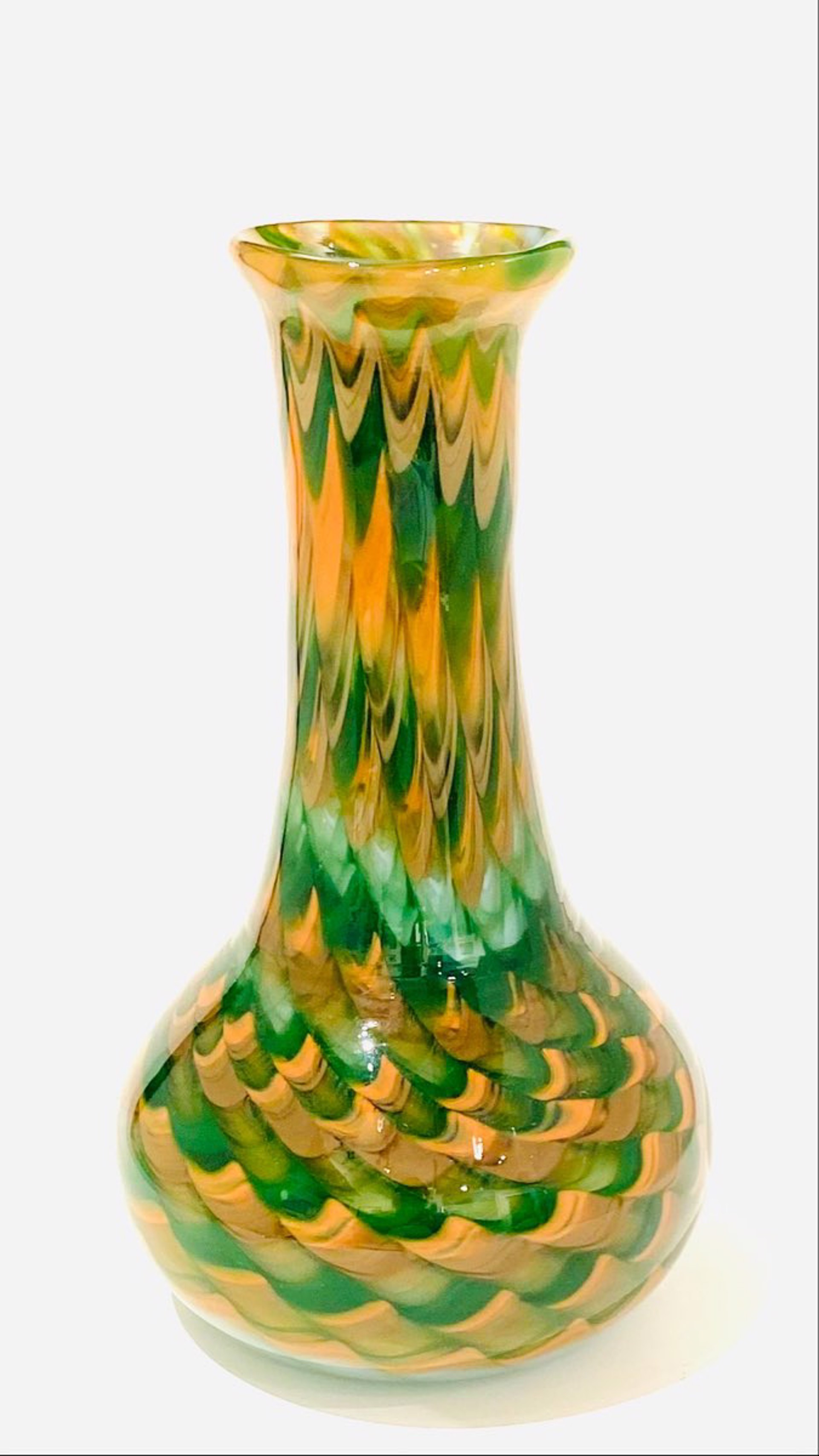 JG22-19 Glass Vase Dark Green by John Glass