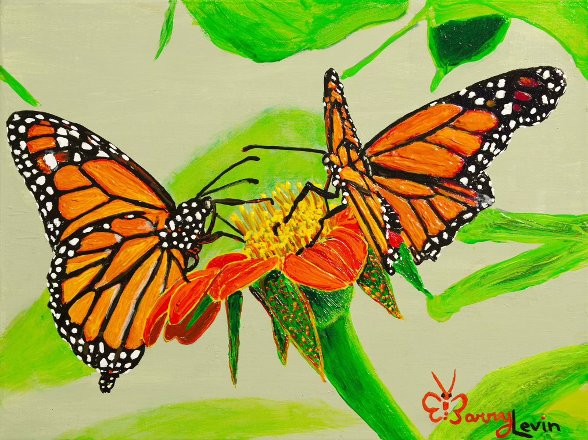 Monarchs, study by Barry Levin