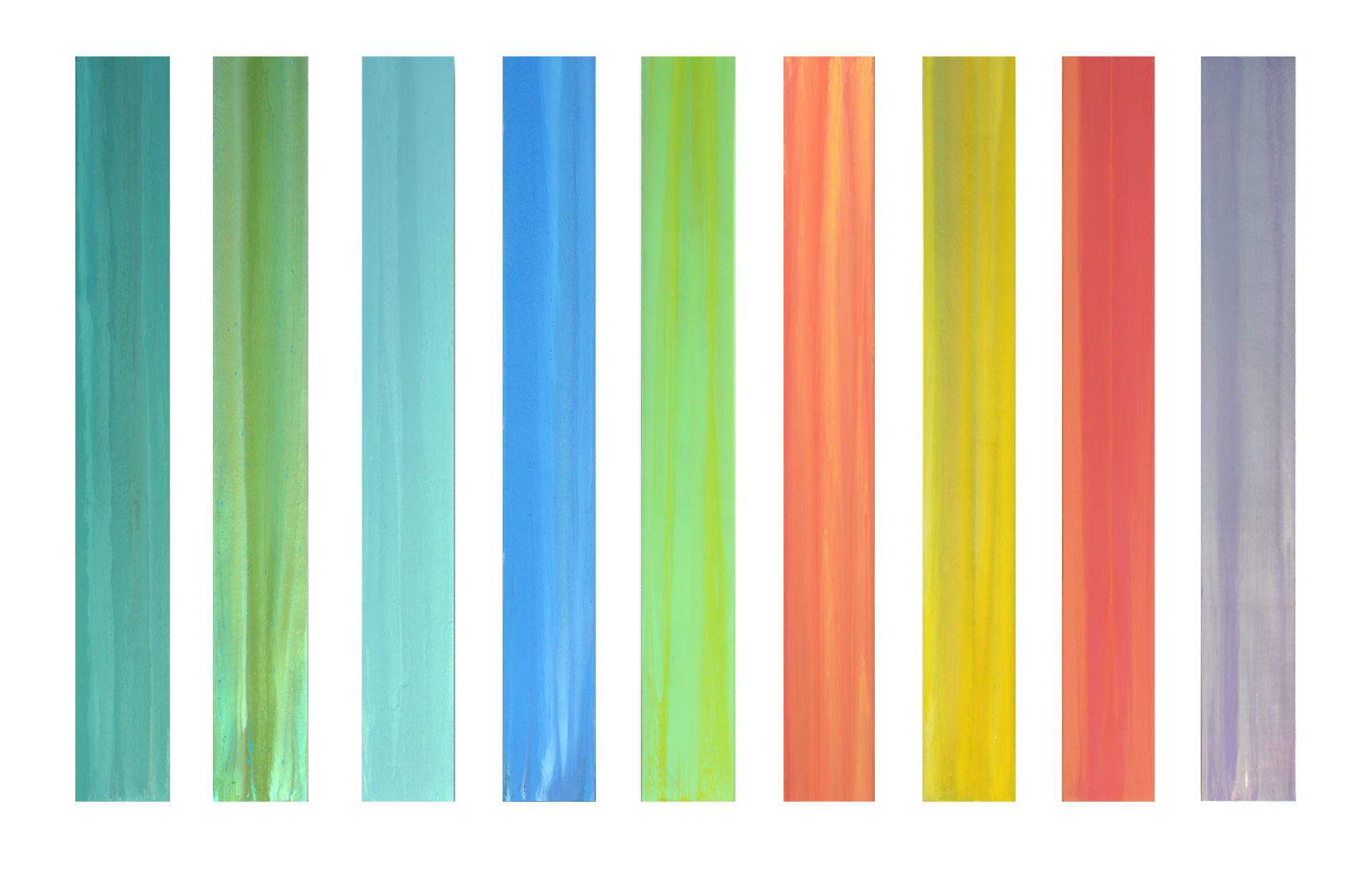 Equanimity Series, 48x6 each by Andrzej Karwacki