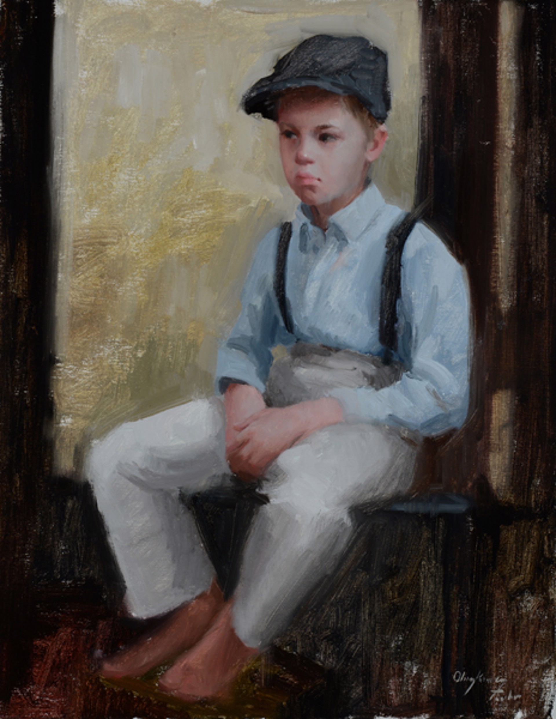 A Boy and His Cap by Marci Oleszkiewicz