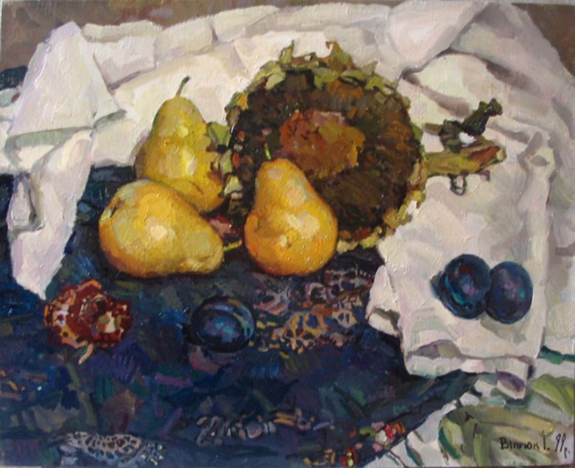 Sunflowers and Pears by Ivan Vityuk