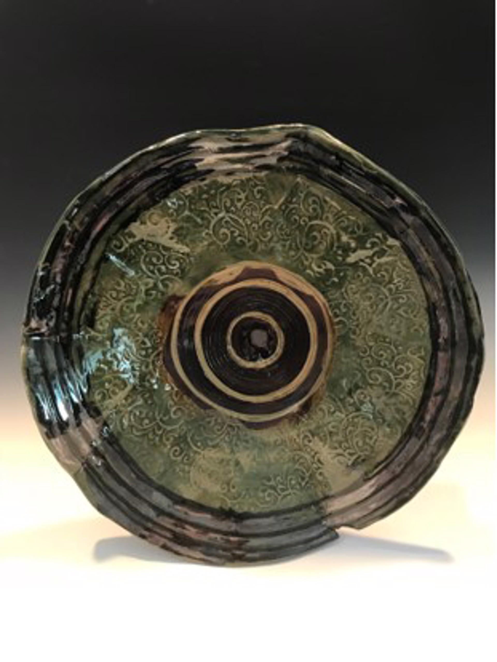 Scroll Platter by Joan Bontempo