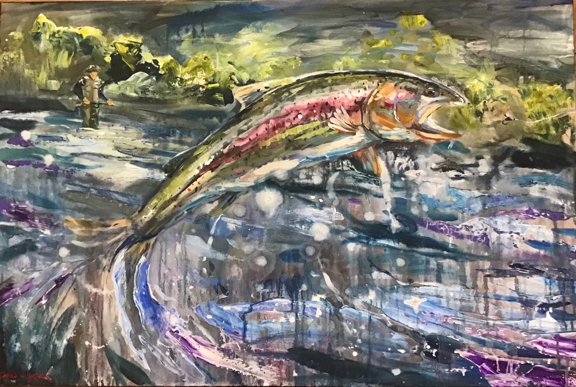 Fishing Downstream by Jared Knox