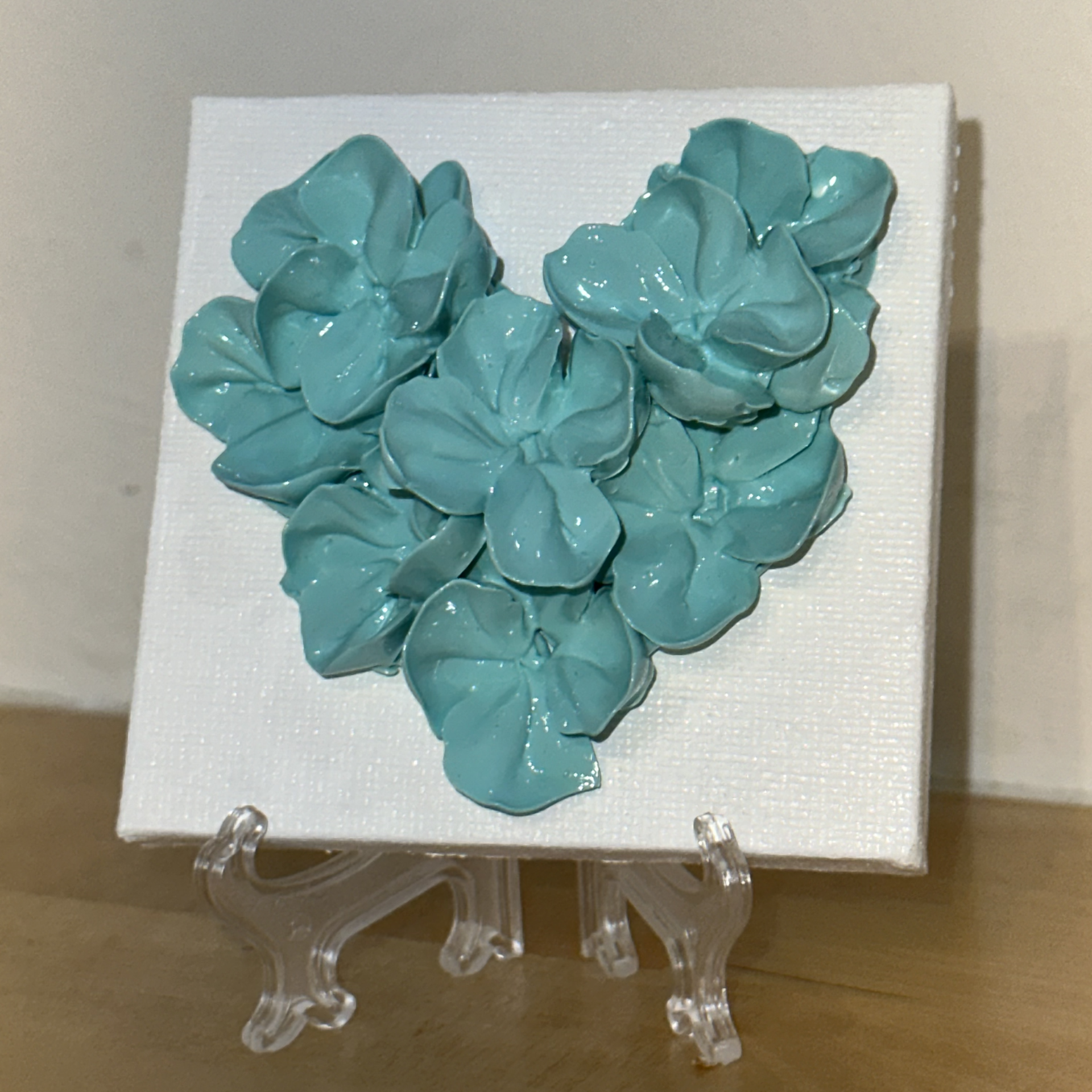 Mini Heart Series - Light Turquoise by Christine Tonolini