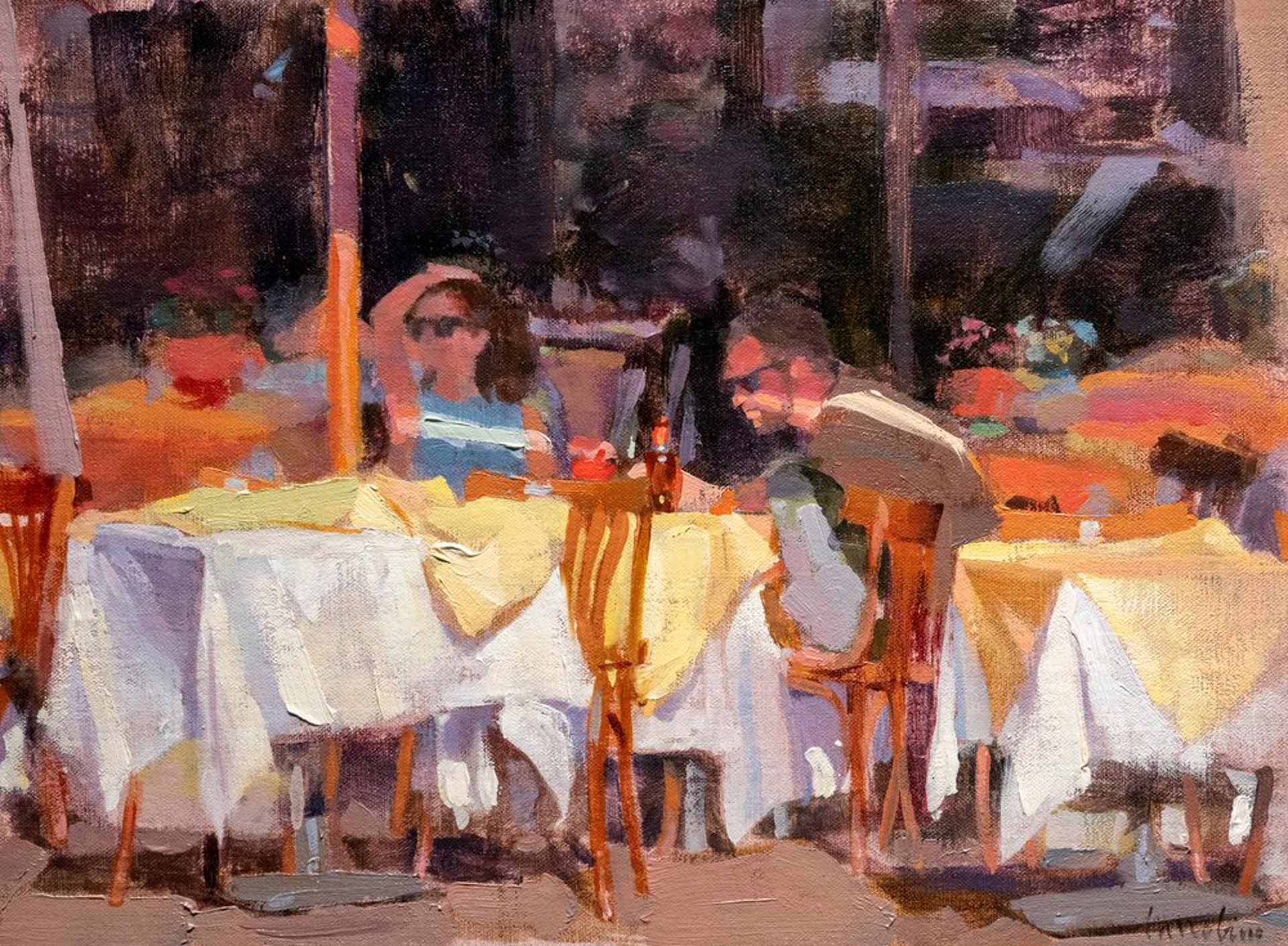 Hot Lunch in The Piazza by Charles Iarrobino