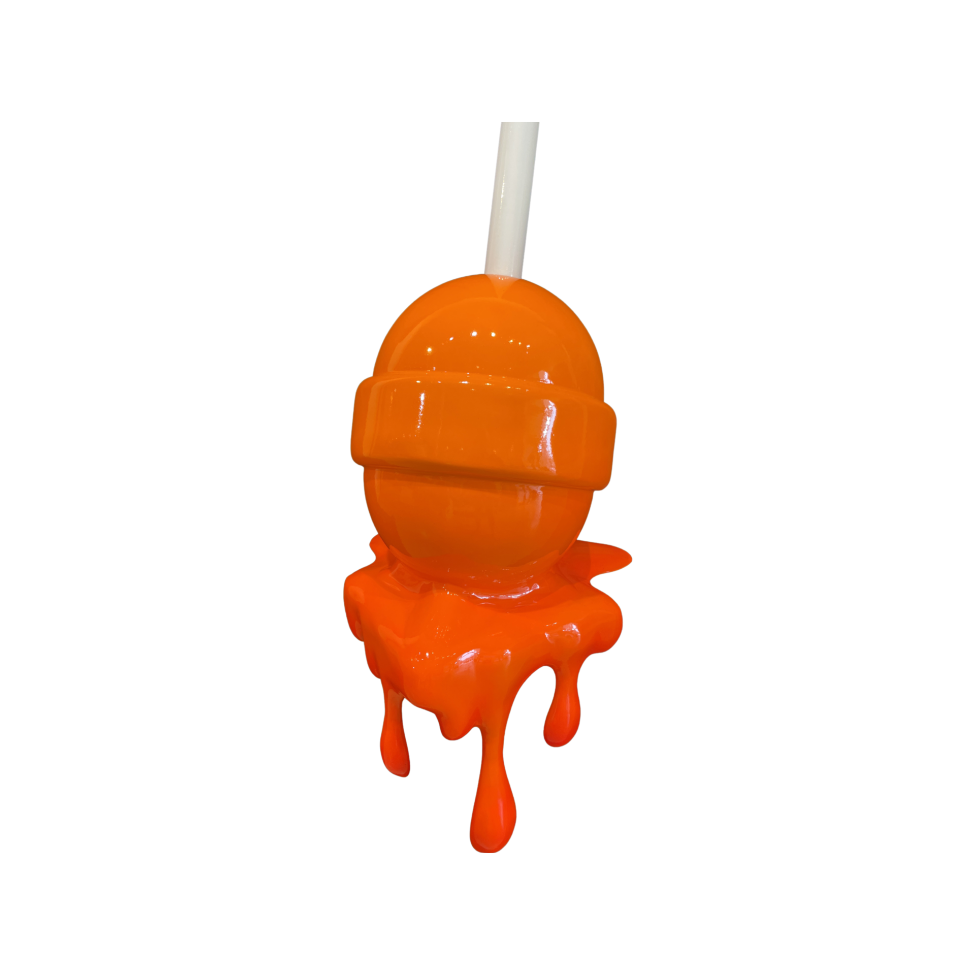 Orange Medium  Lollipop by Lollipops by Elena Bulatova