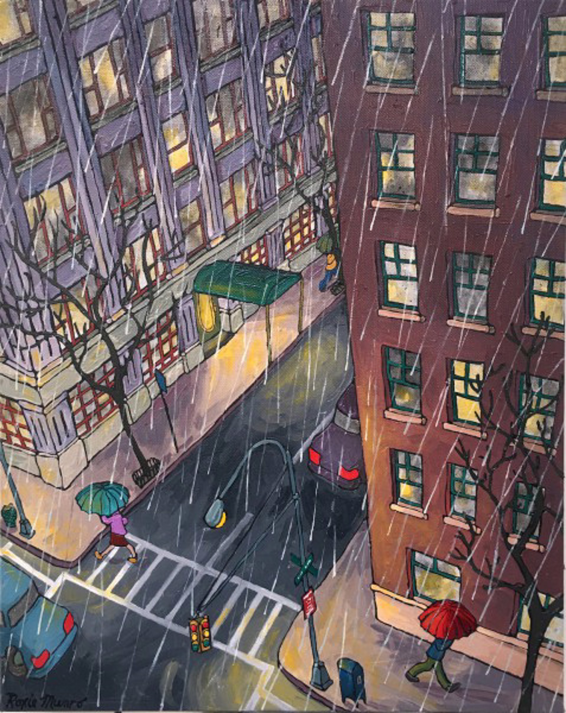 City Short Story Rain I by Roxie Munro