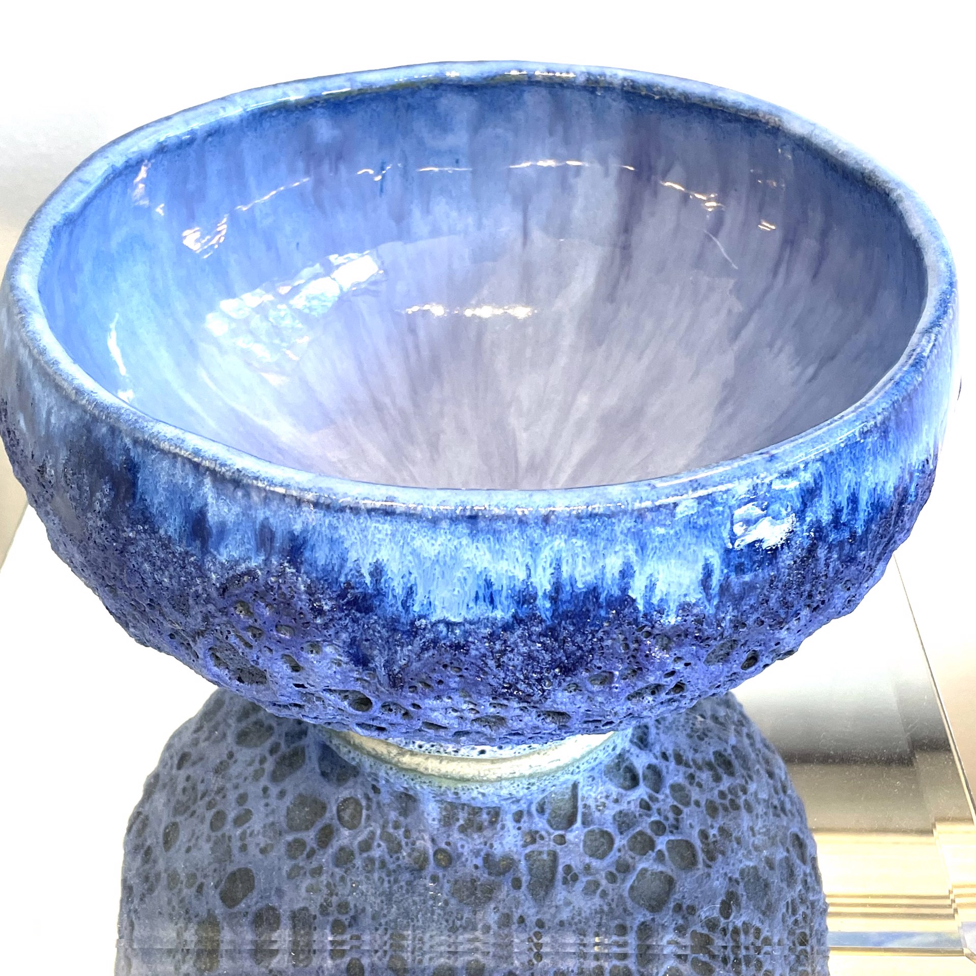 Medium Cobalt Blue Bowl MB23-05 by Marty Biernbaum