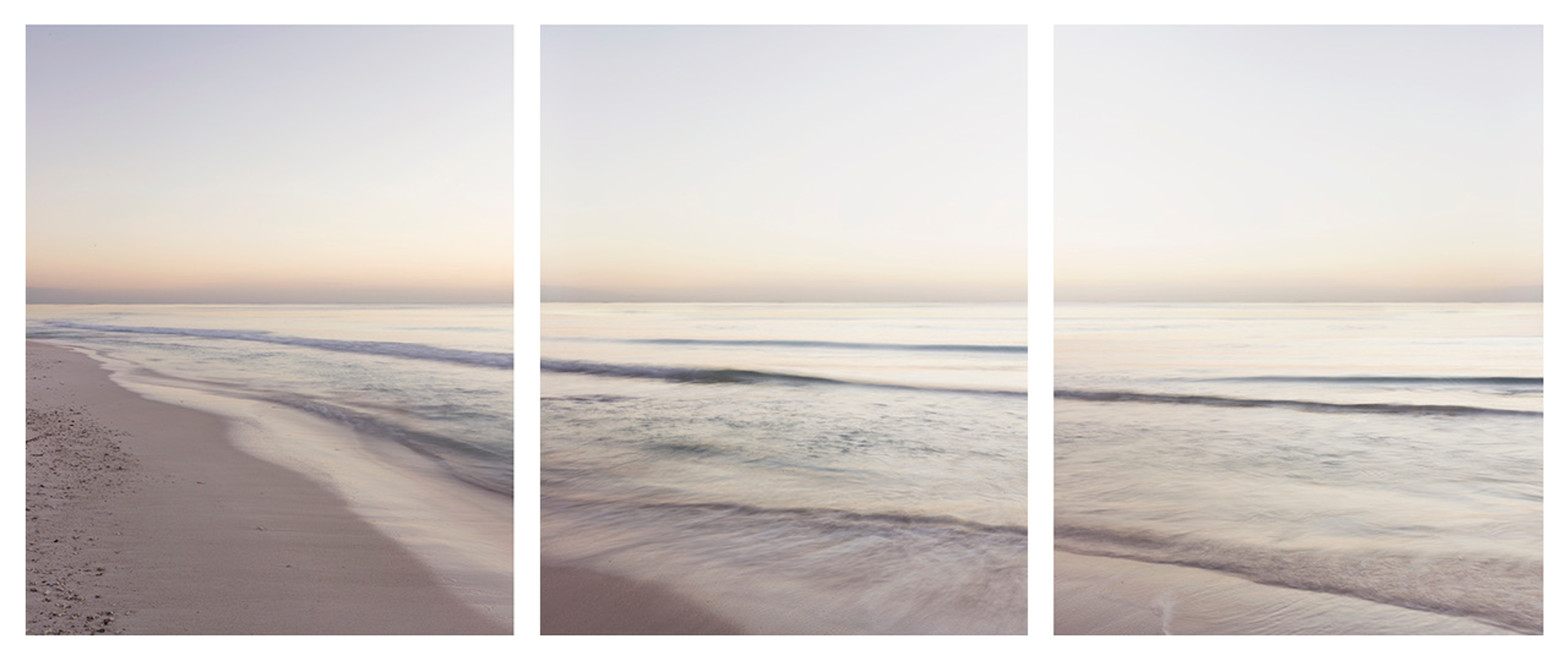 Ocean at Dusk, triptych by Jonathan Smith