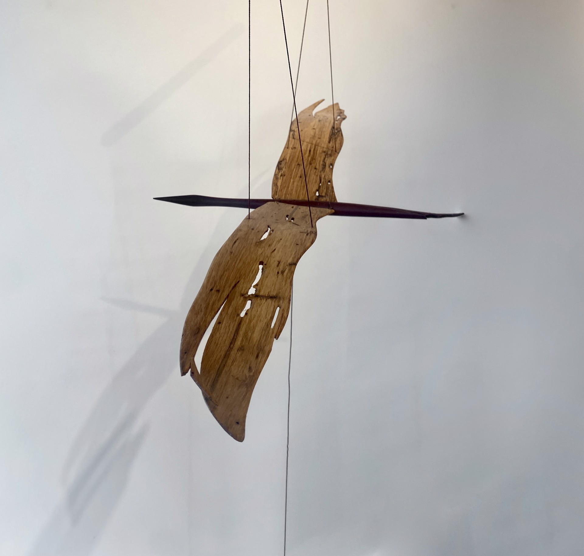 Small Bird Mobile (Dark Wood Body) by Juan Carlos Arango & Angela Matiz