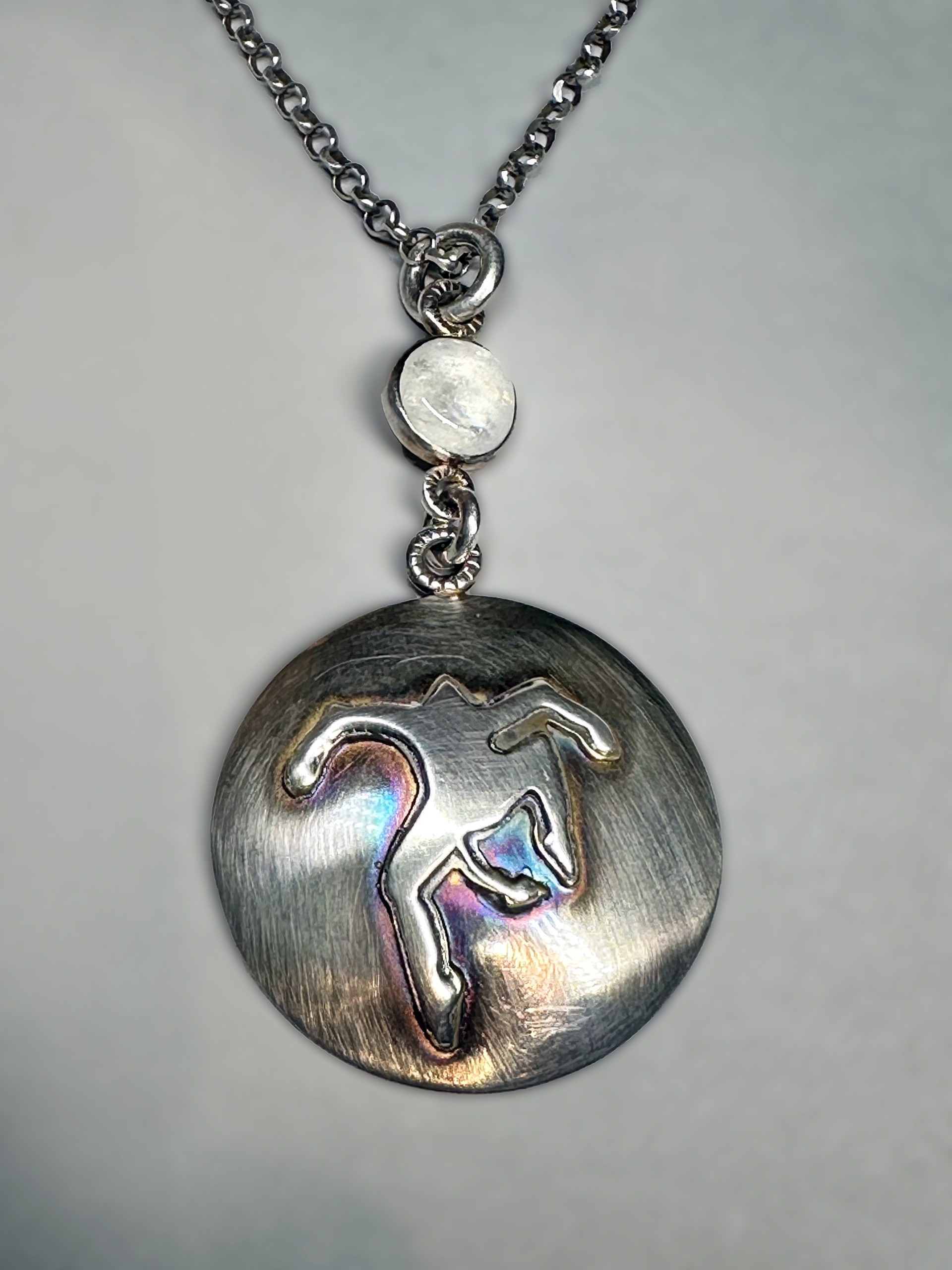 Sterling Silver Pendant with Dancing Pan by Tabor Porter