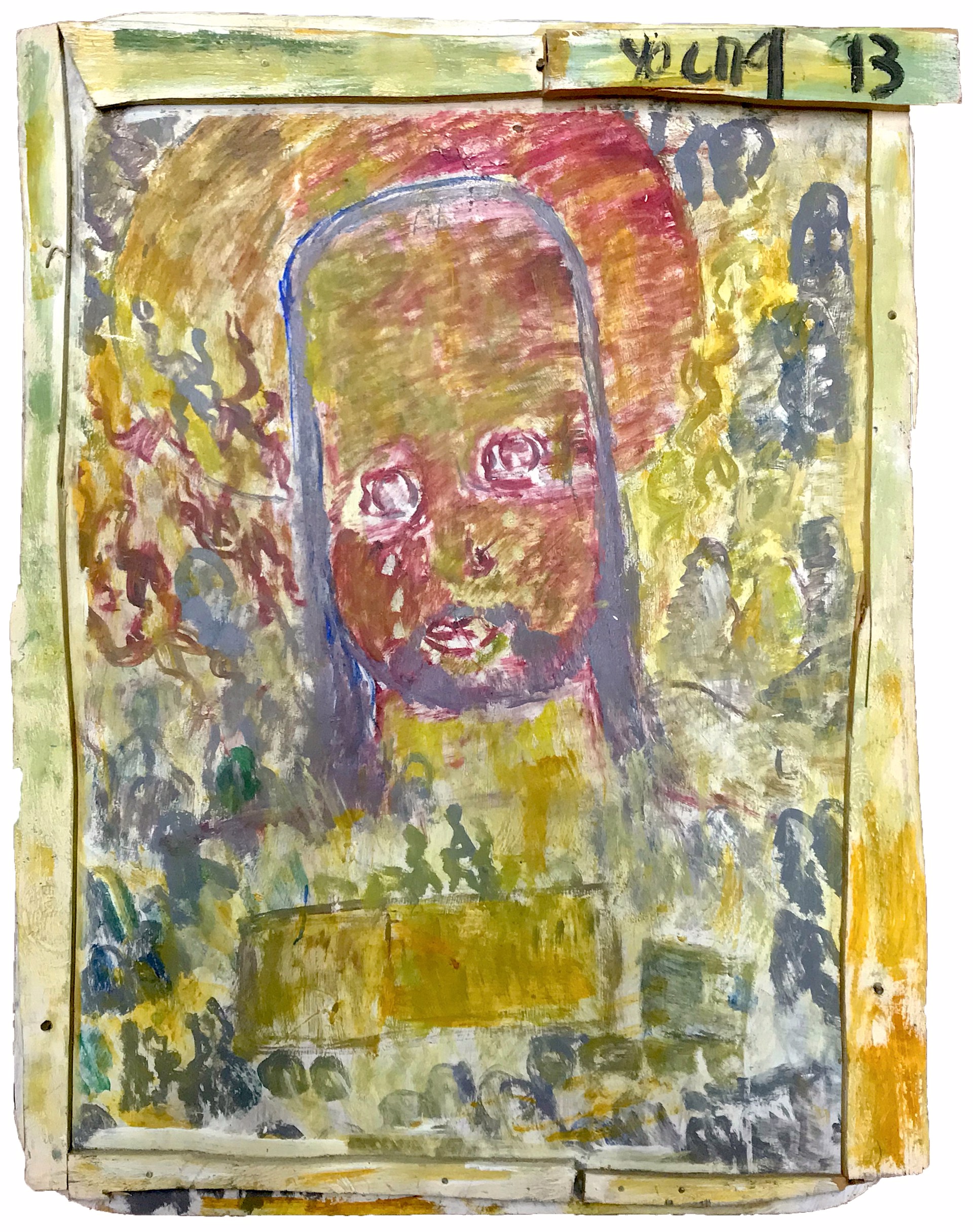 Untitled (Holy Father) by Purvis Young