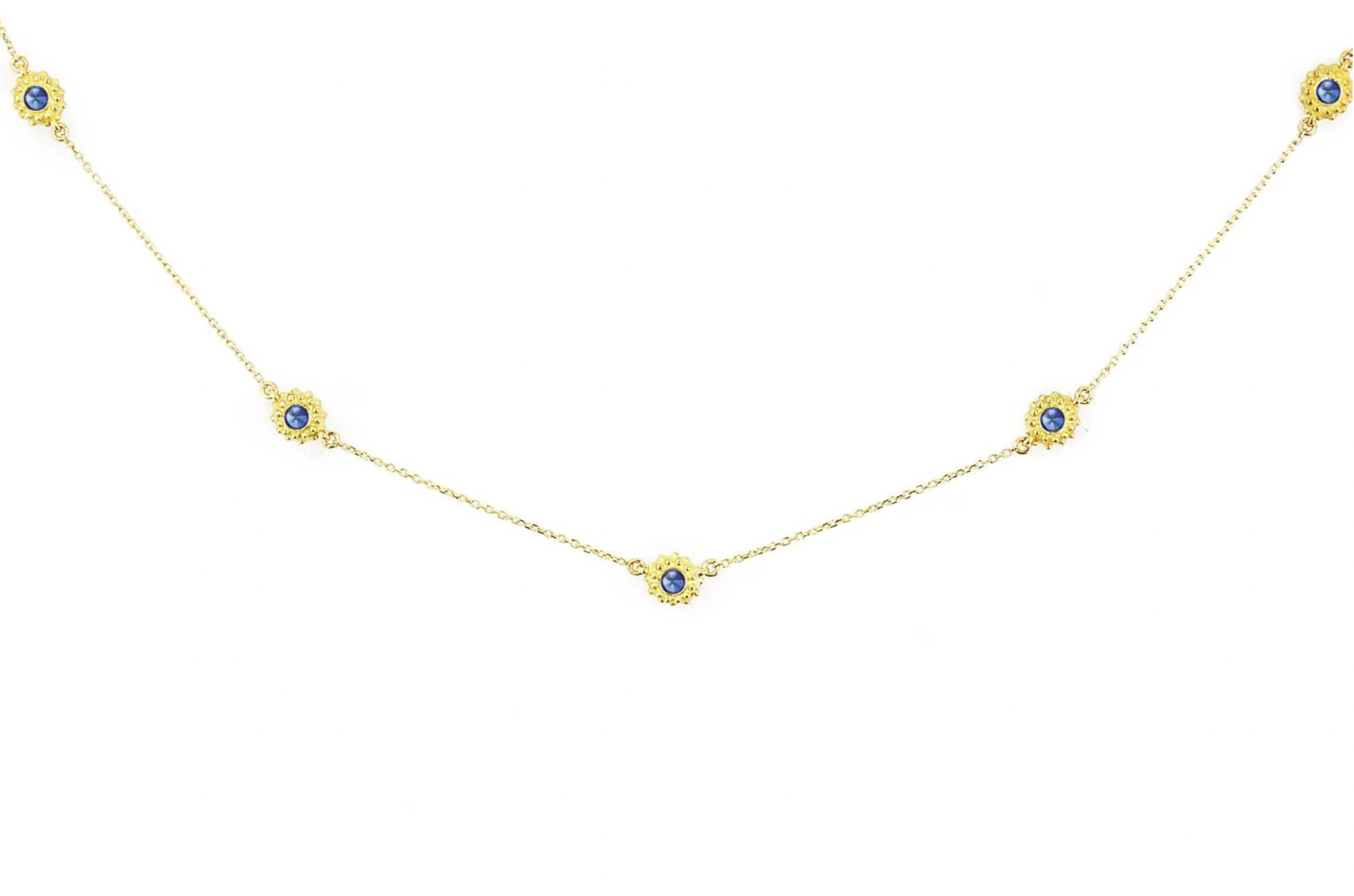 Intuition Blue Sapphire Necklace by Ana Katarina