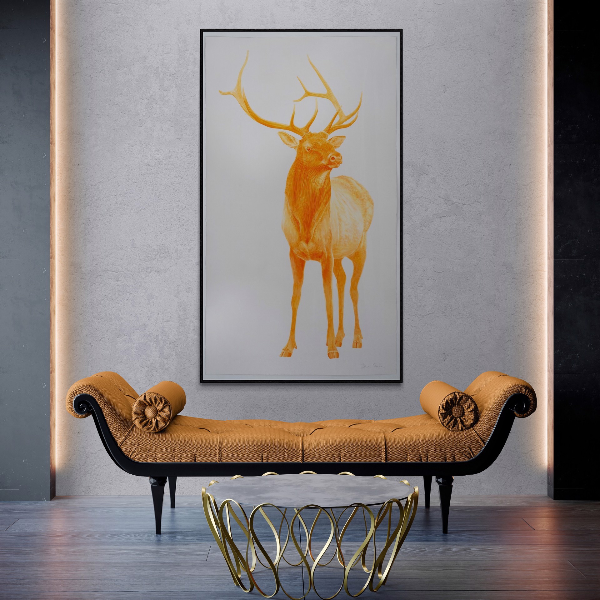 Orange Elk by Steve Snell