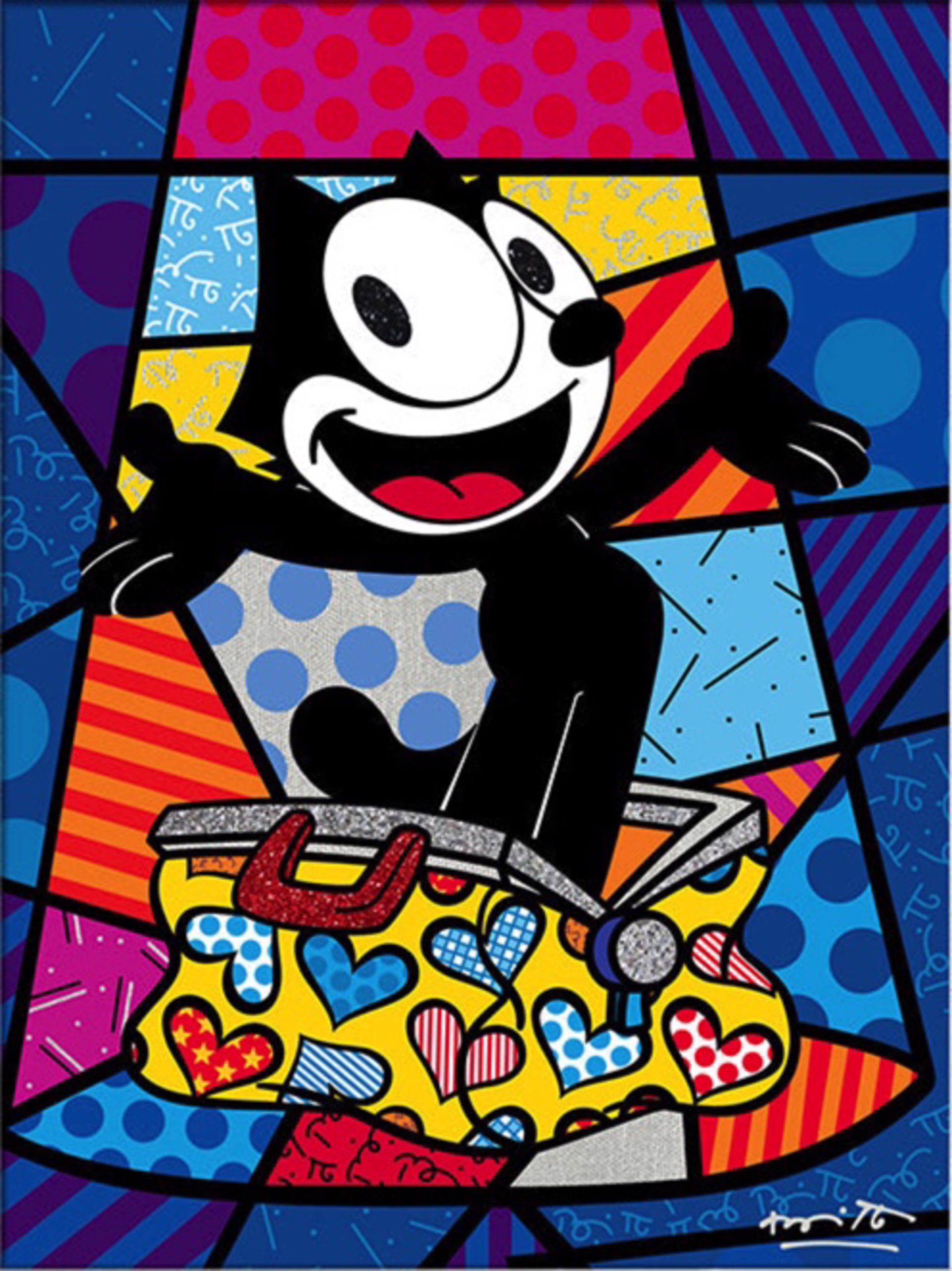 FELIX THE CAT - LIMITED EDITION PRINT - NBCUNIVERSAL by Romero Britto