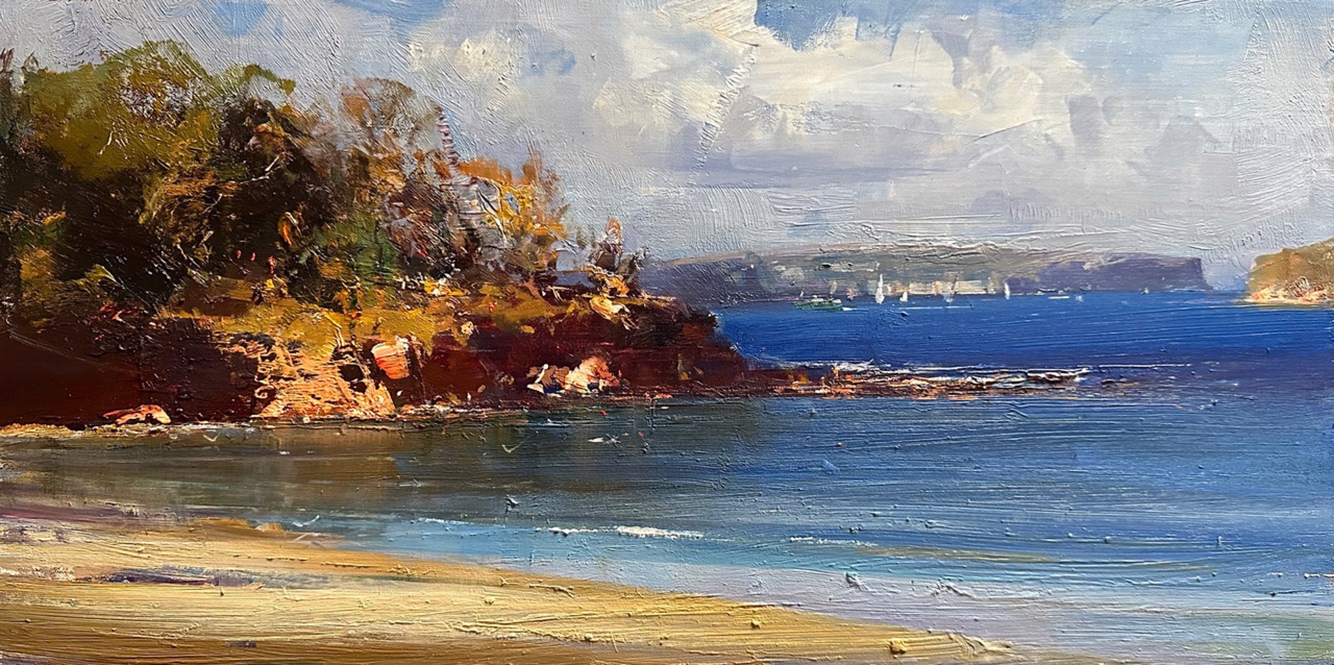 Painting of Balmoral Beach by Ken Knight