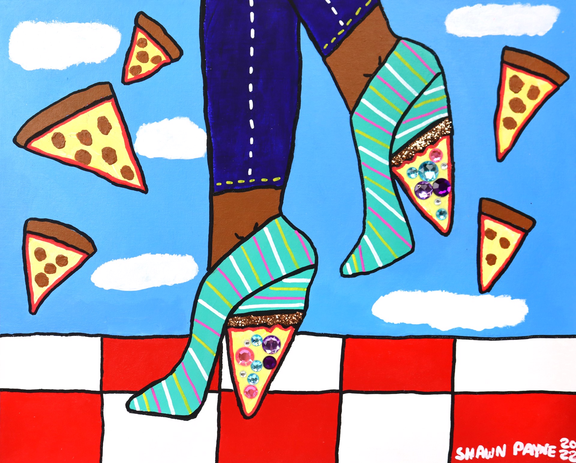 Pizza Slice Heels by Shawn Payne