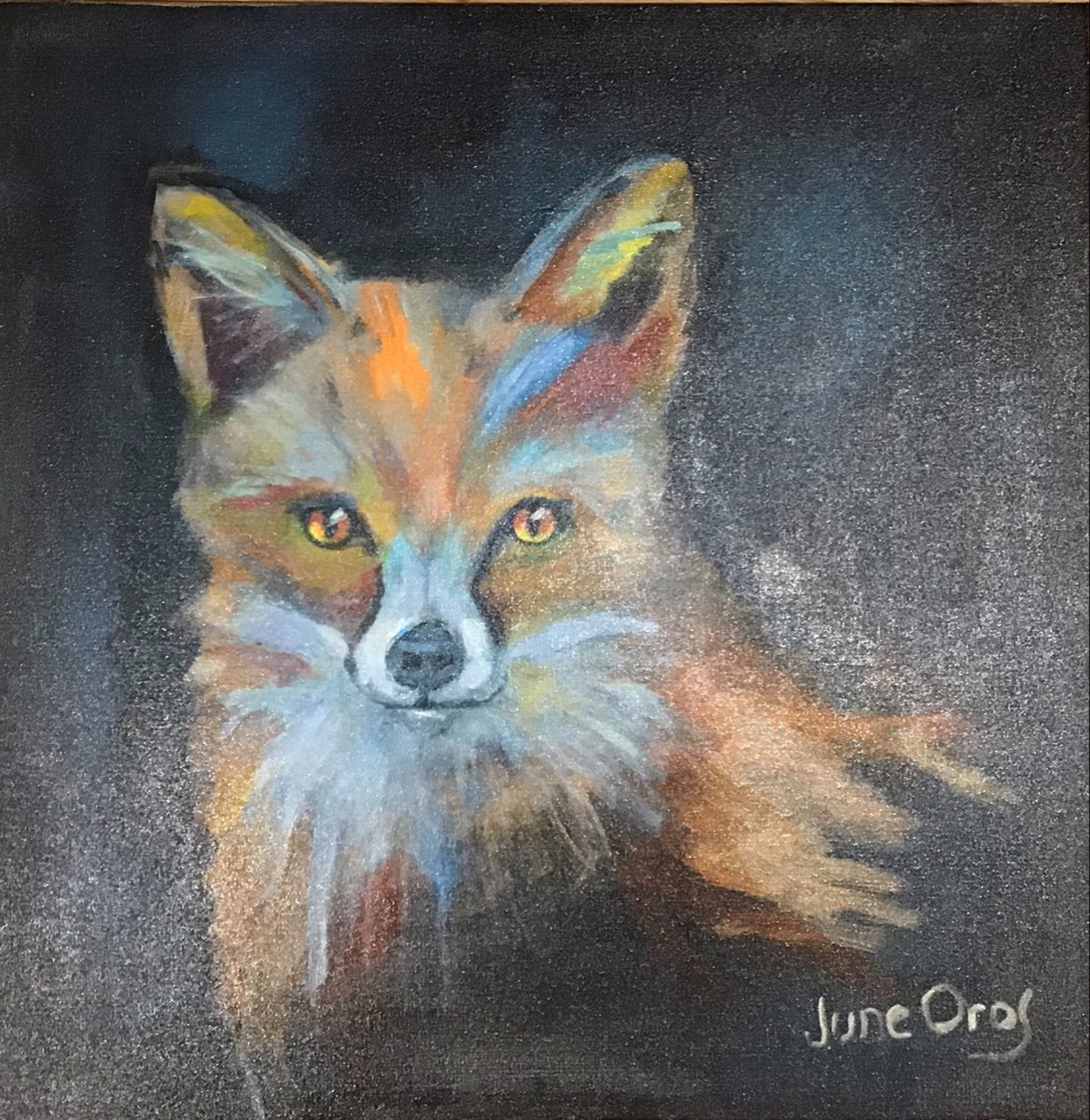 Curious Fox by June Oros