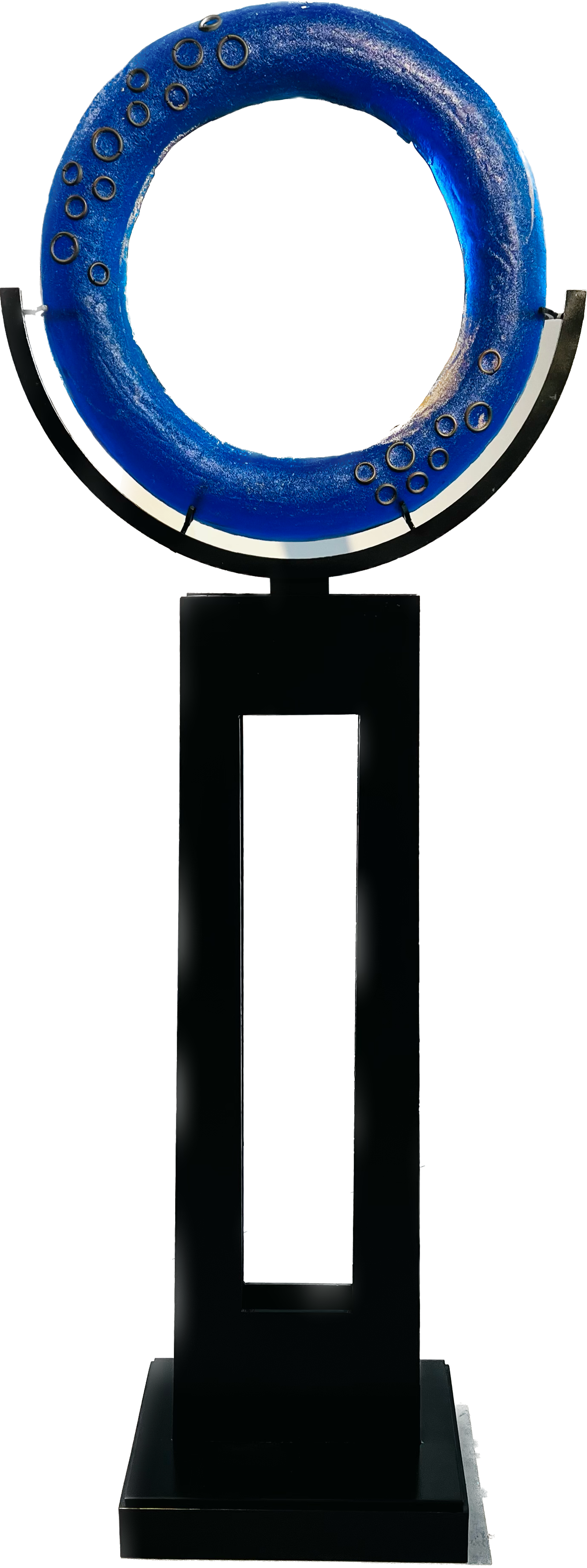 Vibrant Blue Freestanding Ring by Marlene Rose (b. 1967)