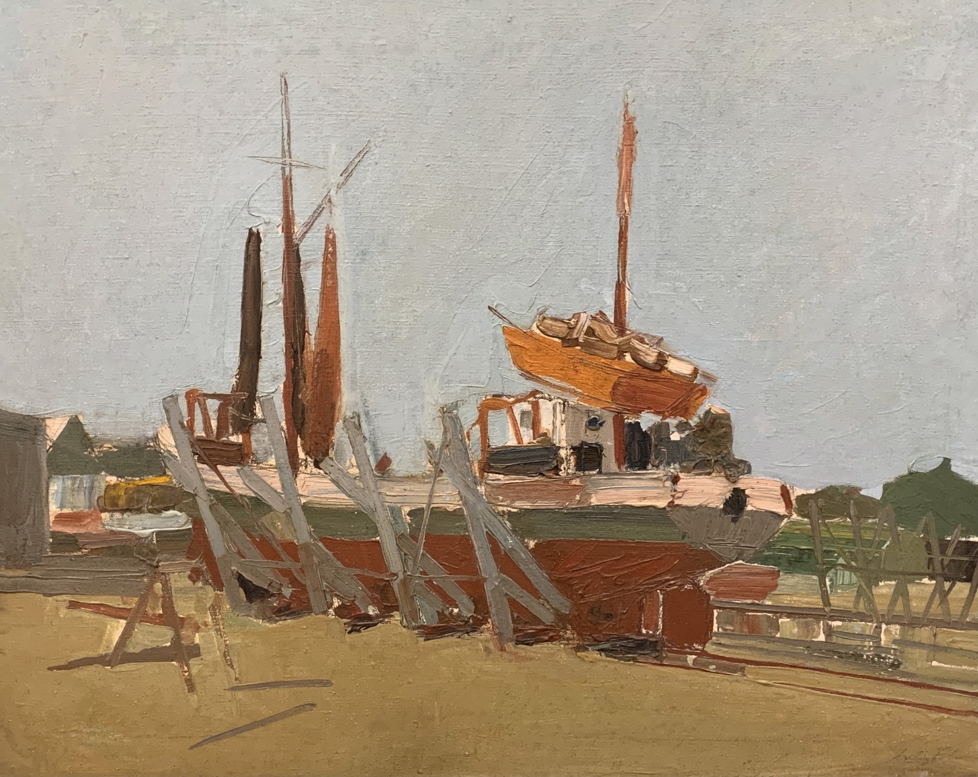 Plymouth Belle at Tave's Yard by Arthur Cohen
